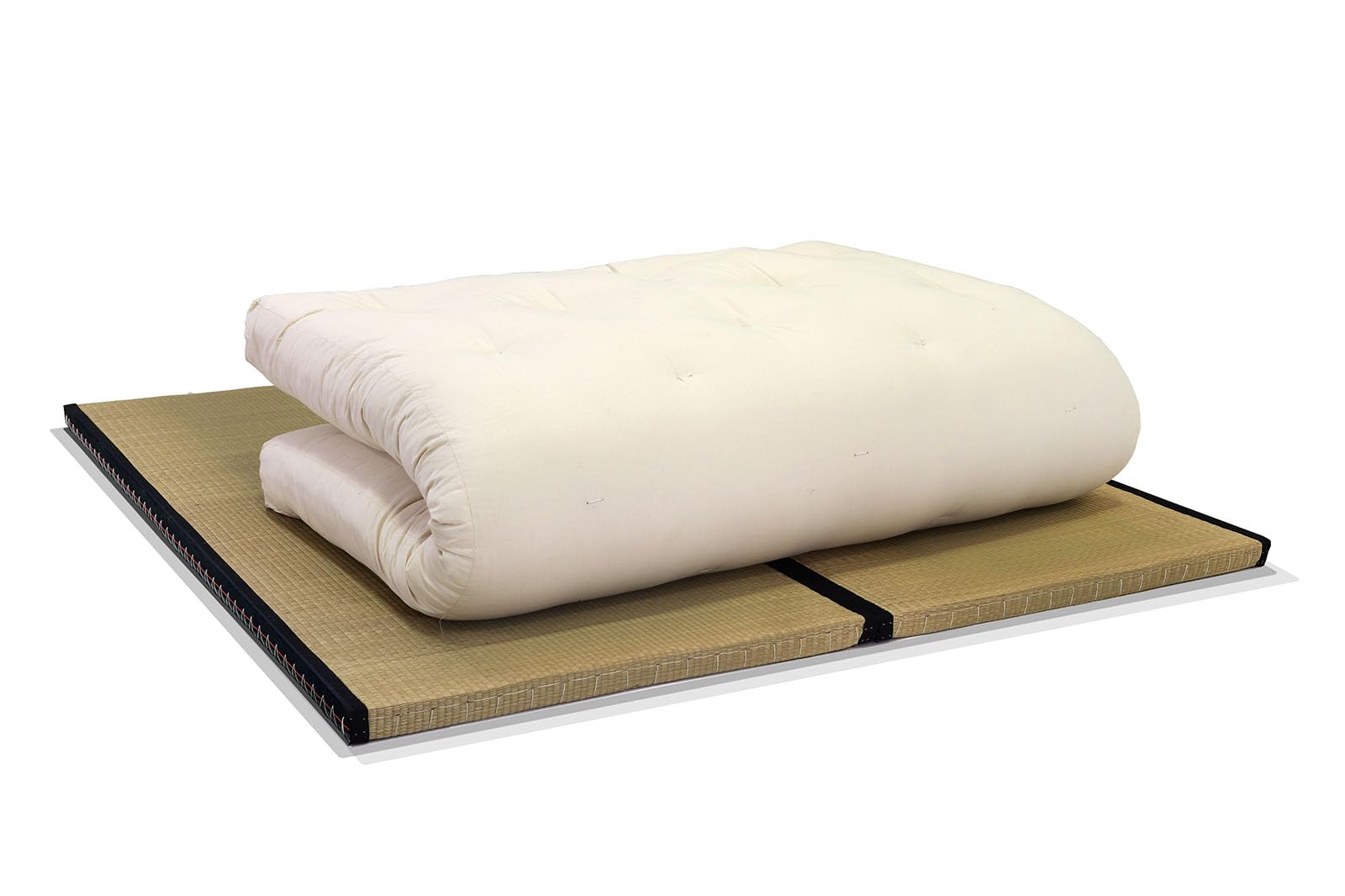 Combinazione 2 tatamis (90x200x5,5cm) futon Cotone (180x200x14cm)