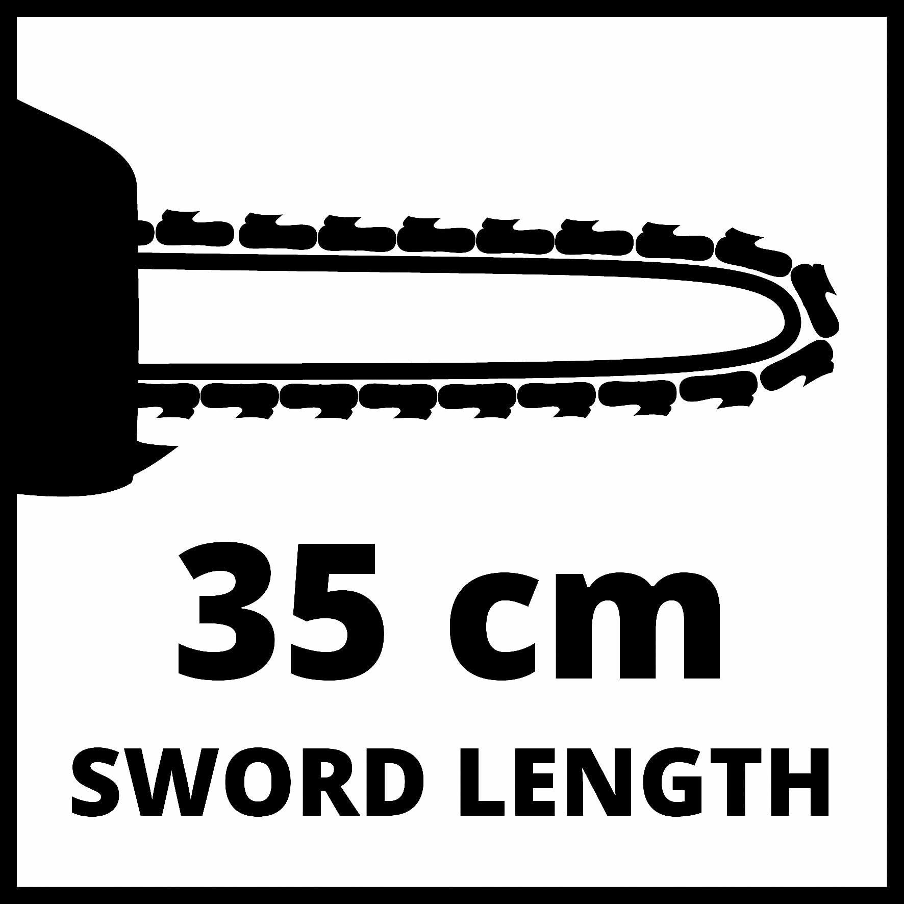 Einhell Tronçonneuse électrique GC-EC 1935 (puissance de 1900 W, longueur 32,5 cm, vitesse maximale de la chaîne de 15,5 m/s, tension de chaîne sans outil, protection anti-rebond à frein de chaîne)