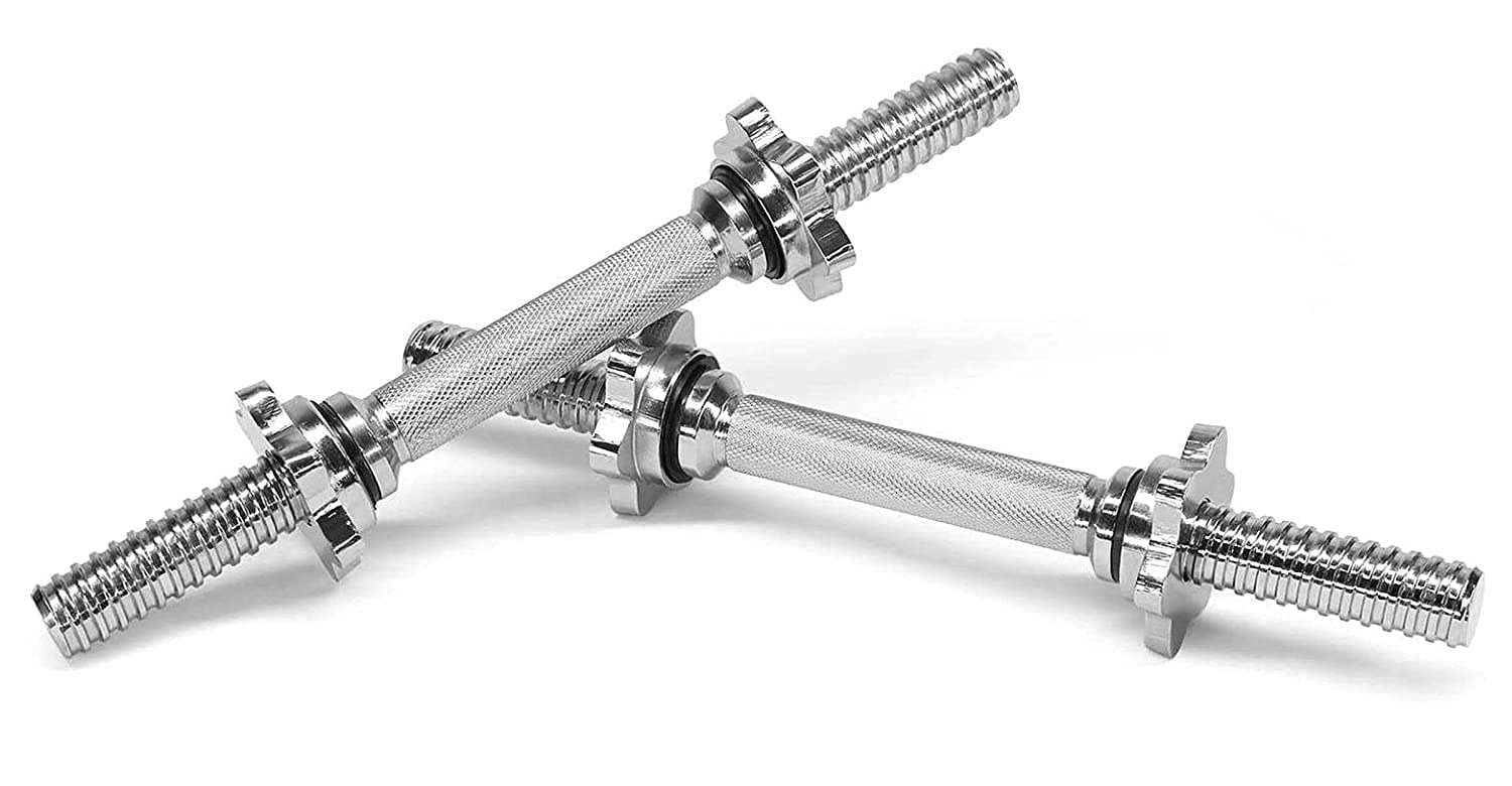 XINN 14 Inches Chrome Metal Threaded Dumbbell Rods With Locks, Adjustable (B0BQ7QH6XY) Amazon Price History, Amazon Price Tracker
