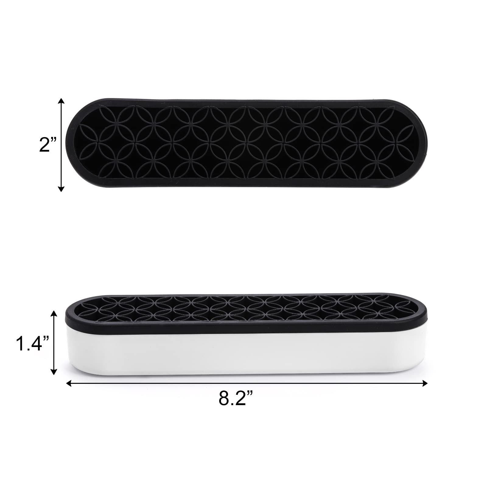 Elsjoy 3 Pack Silicone Makeup Brush Holder, Desktop Cosmetic Organizer Pen Holder, Sewing Tool Holder Beauty Tool Organizer Stand for Brush, Scissors, Toothbrush