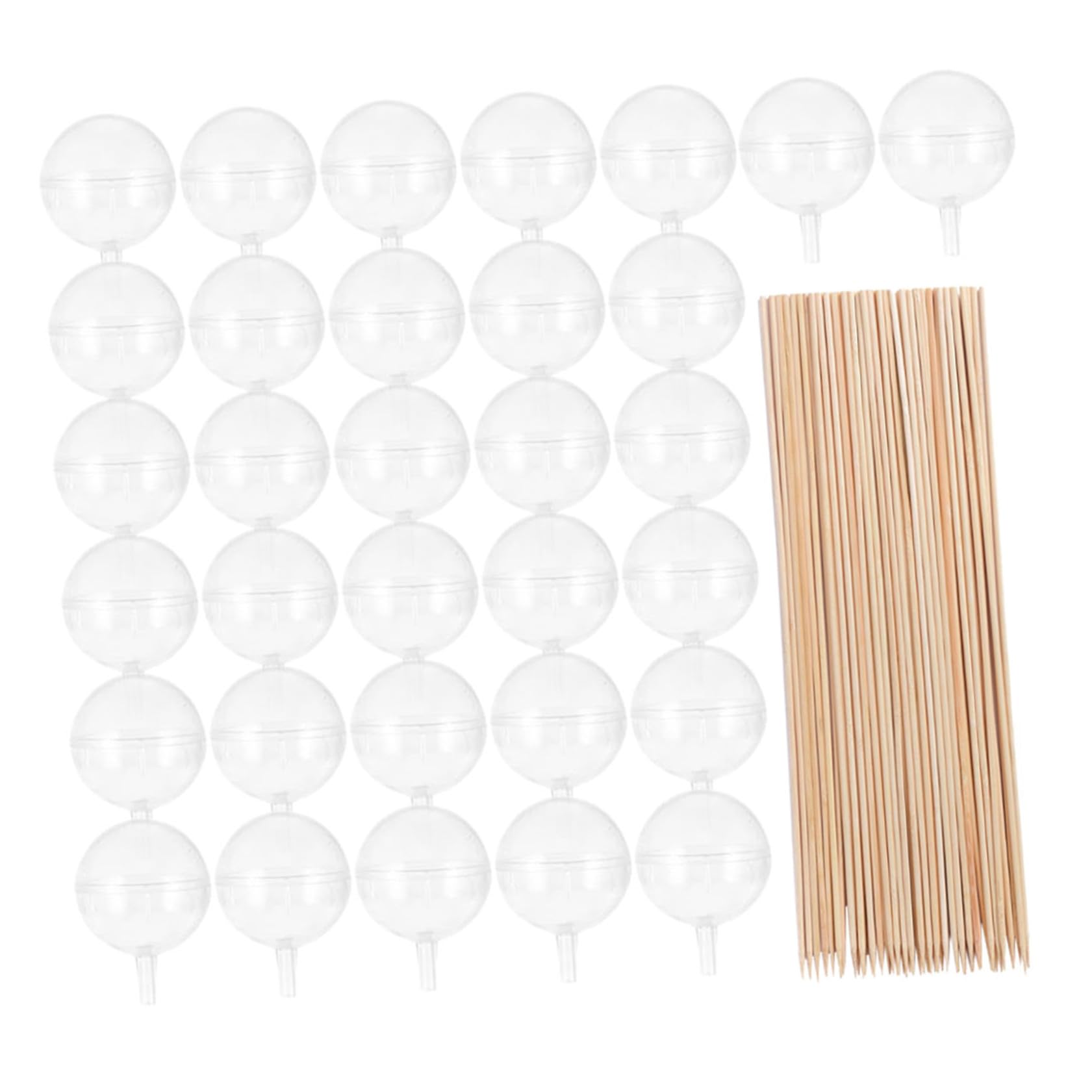 Coupe à truffes transparente avec boule pour bonbons de mariage et muffins DOITOOL 100pcs