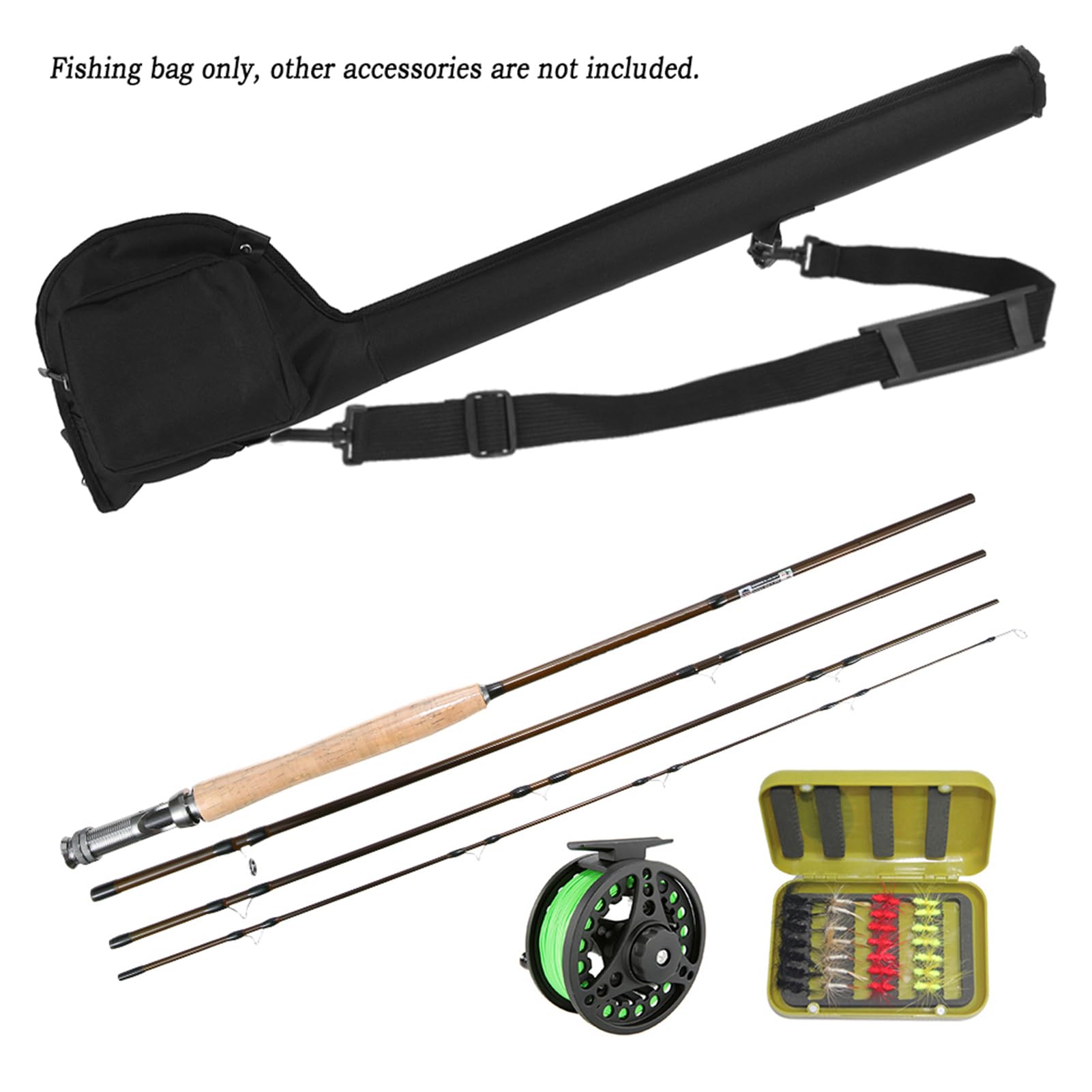 Starter Kit Combinato Canna da Pesca a Mosca e Mulinello Canna da Mosca Leggera in Fibra di Carbonio Pacchetto Completo 9 Piedi per Principianti e Professionisti (#1)