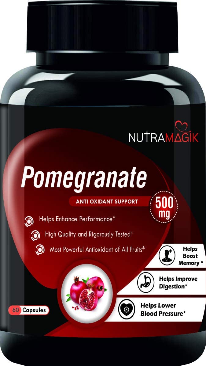 pexal Nutramagik Pomegranate Fruit Extract -60 Capsules Rich Antioxidants for Healthy Body.