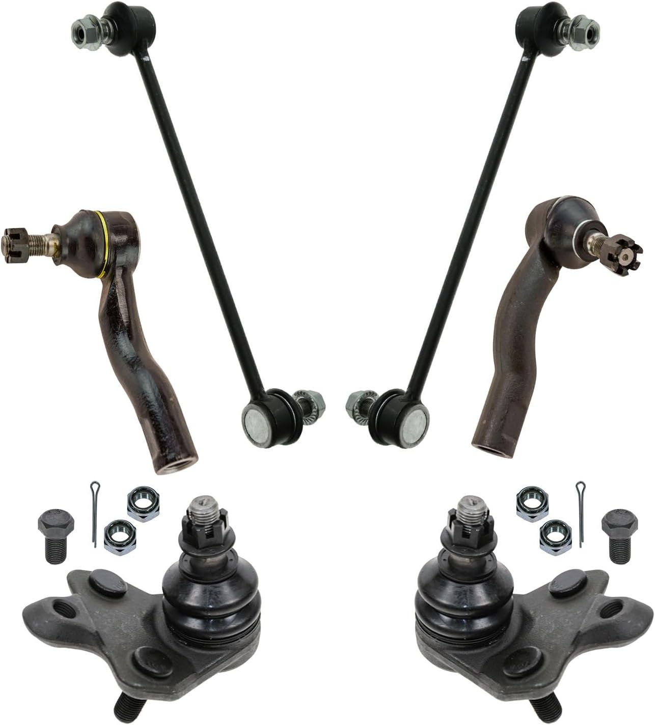 TRQ Front Steering & Suspension 6-Piece Kit (fits Scion tC 2005–2010)