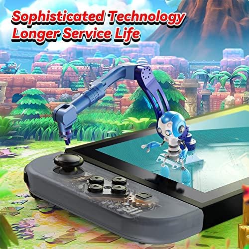 Qlmgoxcs Joy Cons for Switch Nintendo, Upgraded Controller for Switch Sports, L/R Wireless Controllers Compatible with Nintendo Switch Replacement Joycon with Wake-up/Screenshot-Gray