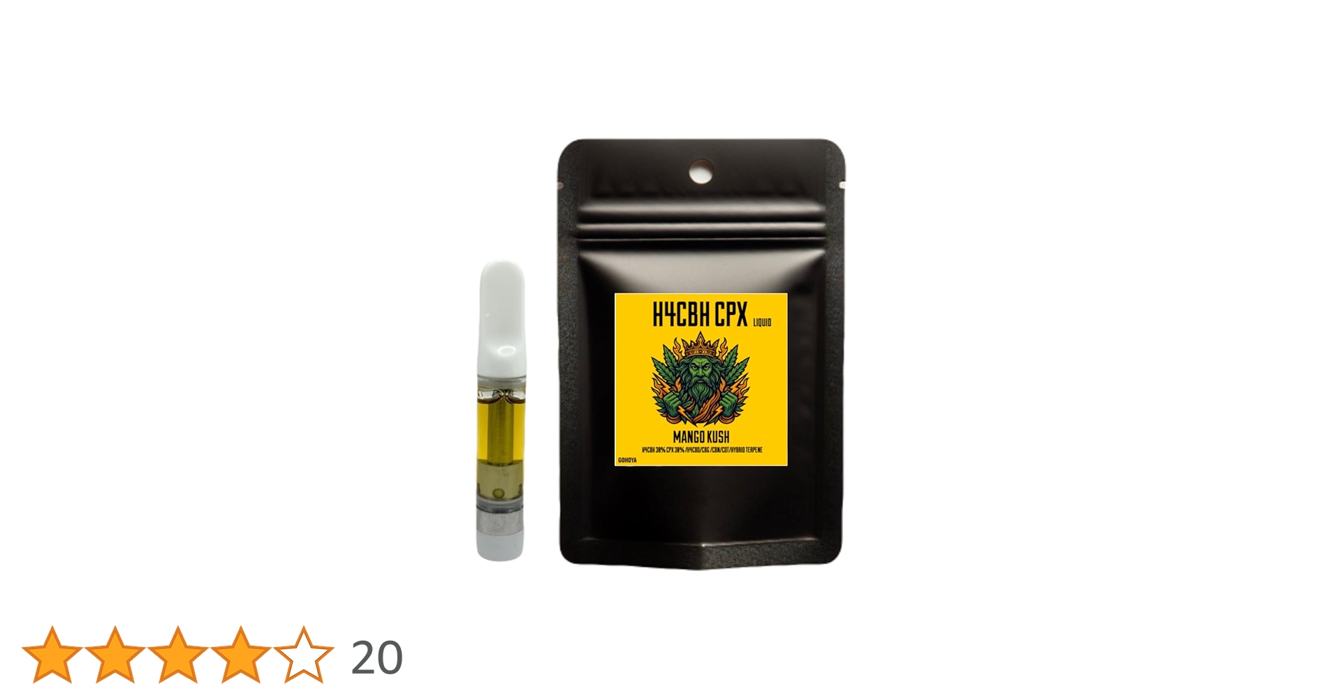 H4CBH×CPXリキッド 1ml （MANGO KUSH） Amazon | 【GOHOYA】H4CBH CPXリキッド 1ml 510規格 thc free (MANGO
