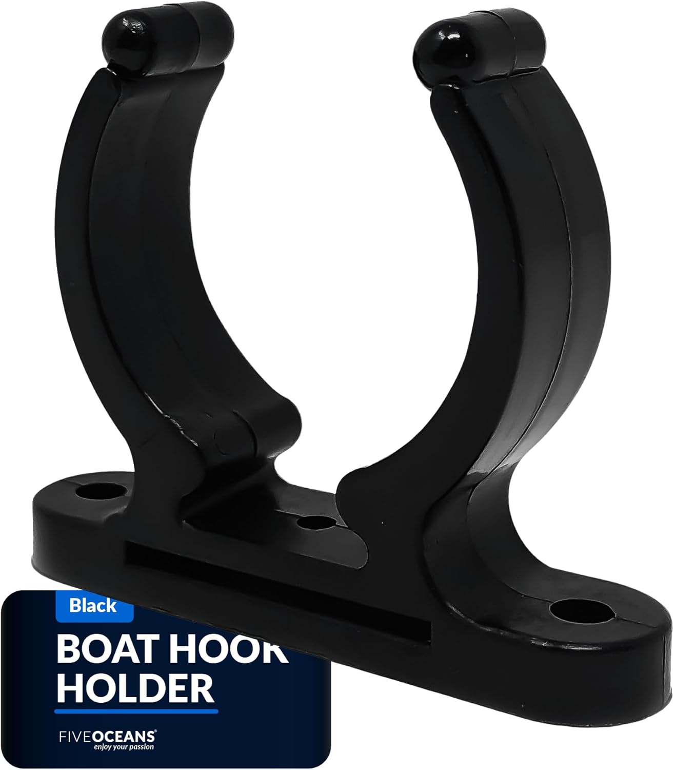 Five Oceans Boat Hook Holder, Kayak Paddle Holder – Paddle Holder for Kayaking, Paddle Holder Clip – Kayak Paddle Clip, Easy Mounting with Mounting Hardware, Black – Heavy-Duty Plastic – FO1843 Five Oceans Boat Hook Holder, Kayak Paddle Holder – Paddle Holder for Kayaking, Paddle Holder Clip – Kayak Paddle Clip, Easy Mounting with Mounting Hardware, Black – Heavy-Duty Plastic – FO1843