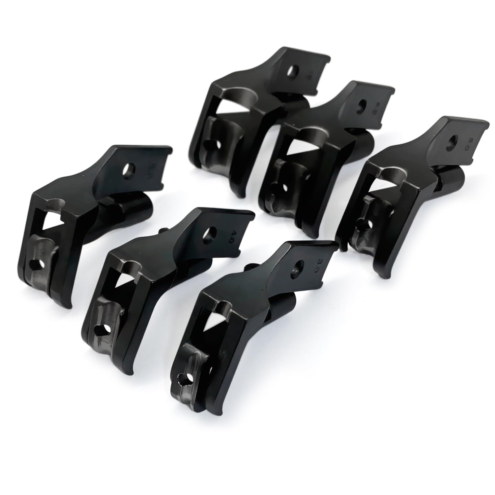 Juego de 6 prensatelas #S380-B compatibles con JUKI DNU-241, LU-562, Brother LS2-B837, Consew 206RB, 225, Singer 153K101 (3 mm, 4 mm, 5 mm, 6 mm, 8 mm, 10 mm)