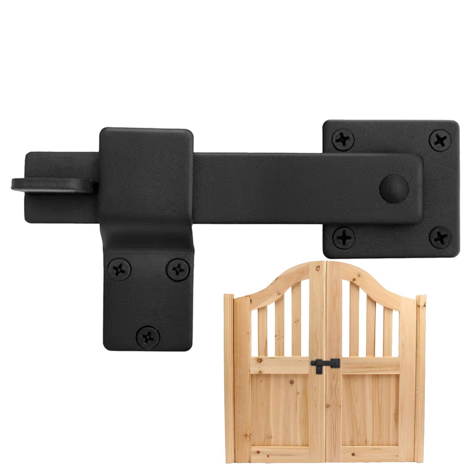 Loquet de porte de clôture avec rotation 360° en acier robuste pour verger et cour