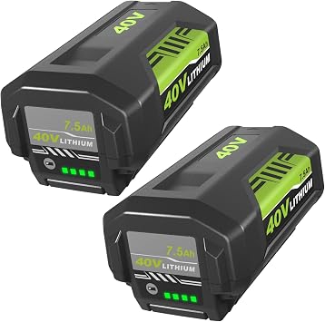 Munikind 2Pack OP4026A 40v 7500mAh Replacement for Ryobi 40V Battery 7.5Ah | Compatible with Ryobi 40 Volt Battery Lithium OP4026A OP4040 OP40201 OP4050A OP4015 OP40261 OP4030 OP40401 Power Tools