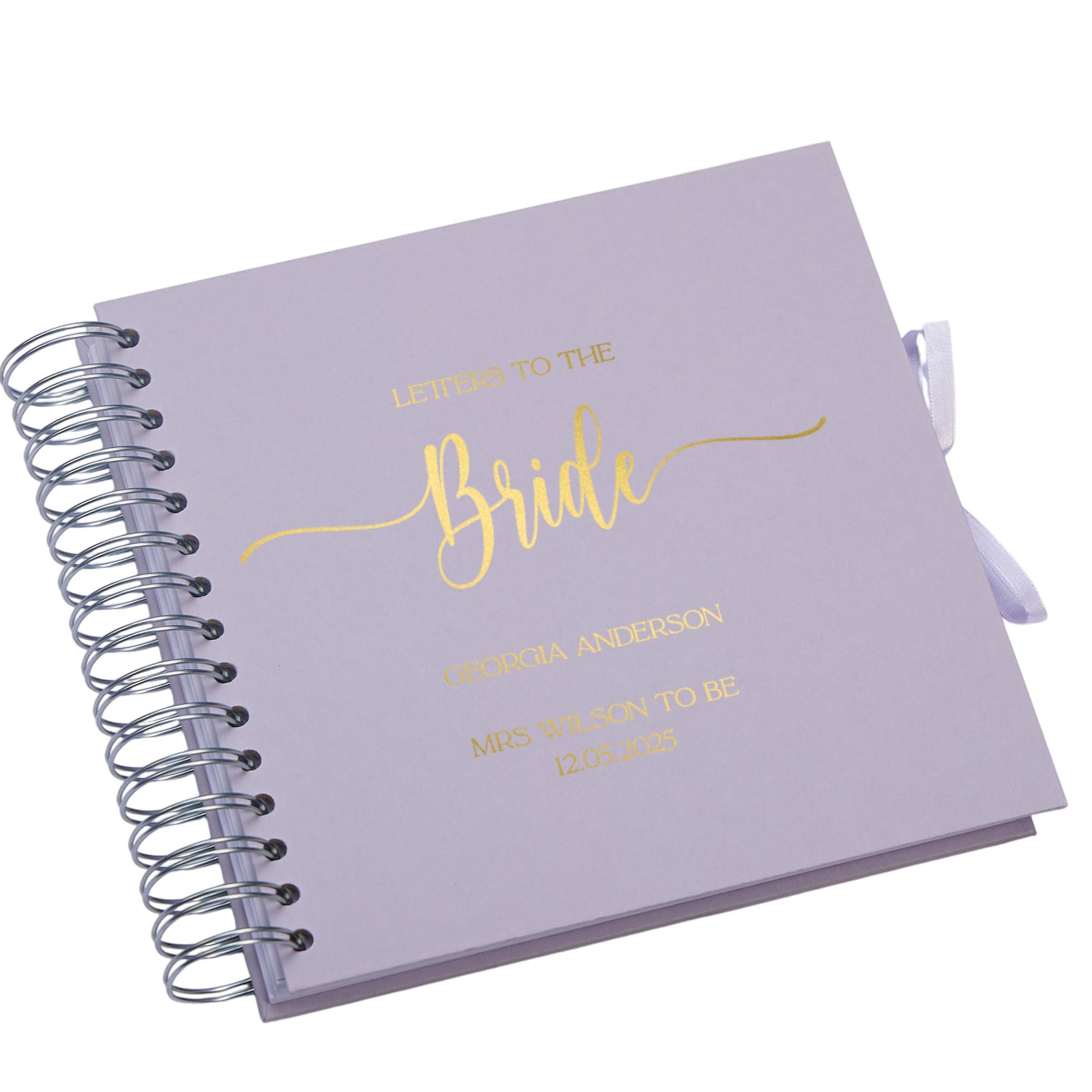 Custom Bridal Shower Letters to the Bride Book, Personalised Hen Party Guestbook or Scrapbook, Bride-to-Be Gift Keepsake Album