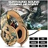 Gaming Professional Gaming Headset RGB 3.5mm, Camouflage Pattern Gamer Light Headset, K1B