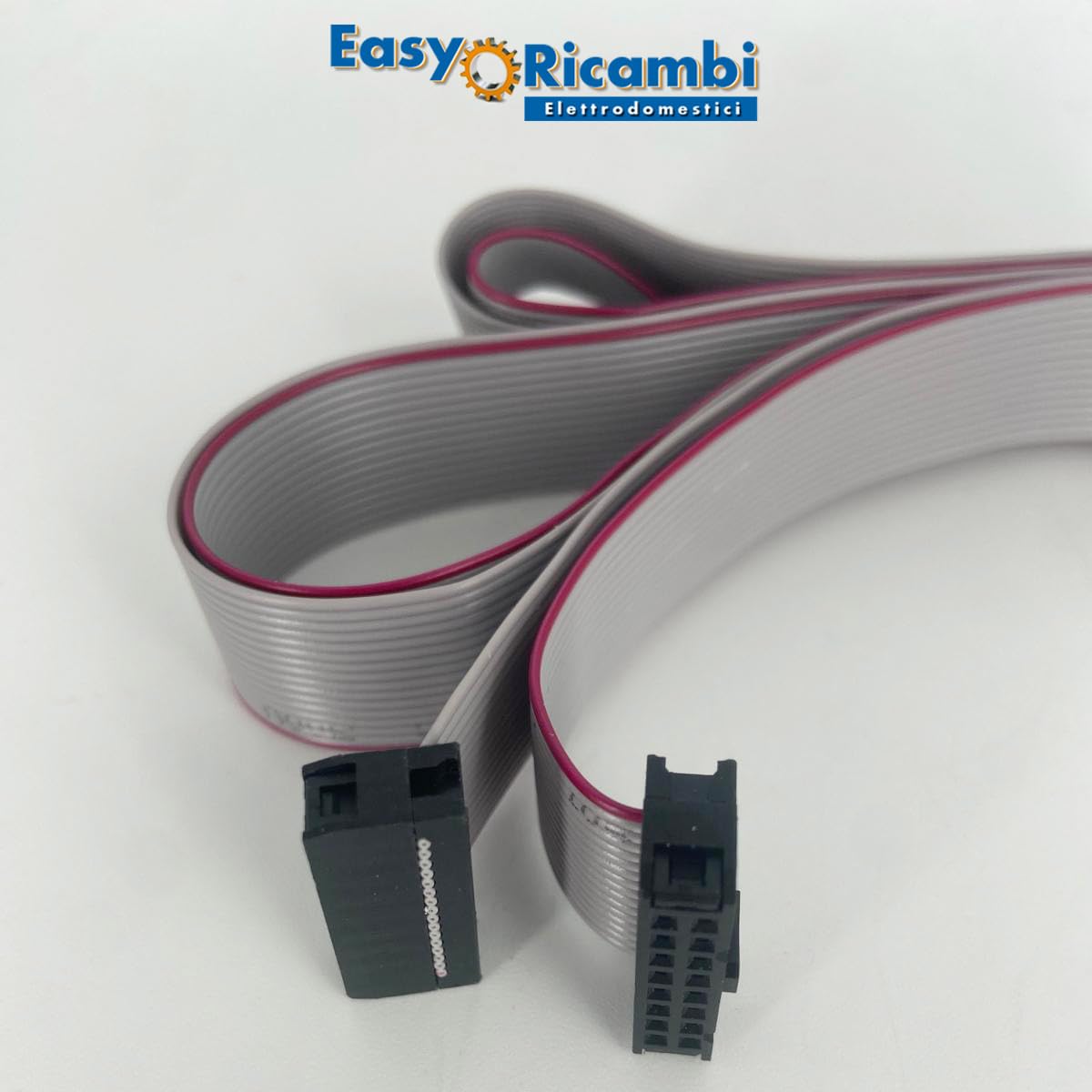 Easyricambi - Cable plano macho de 16 pines para conectar el teclado a la placa de control Micronova Estufas de pellets Longitud 150 cm Cable plano con conexiones eléctricas hembra con 16 contactos