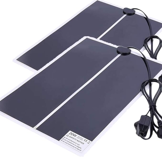 2 stuks terrarium verwarmingsmatten, 20 W instelbaar reptielen
