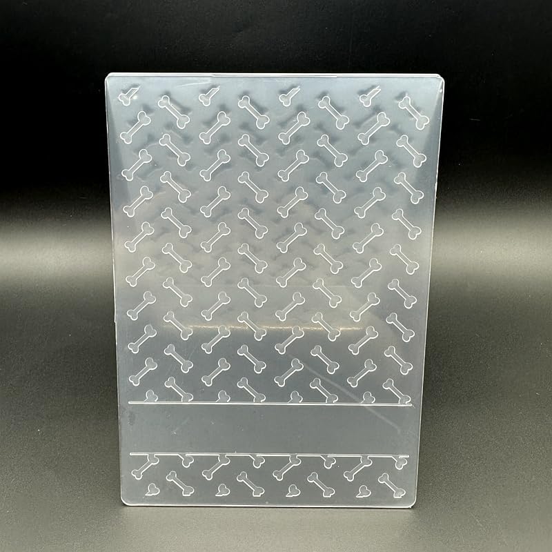 3D Plastic Embossing Folder Template Little Bones Texture A6 Size for Card Making DIY Scrapbooking Paper Crafting Handmade Crafts Scrapbooking Arts Supplies Scrapbook Decor