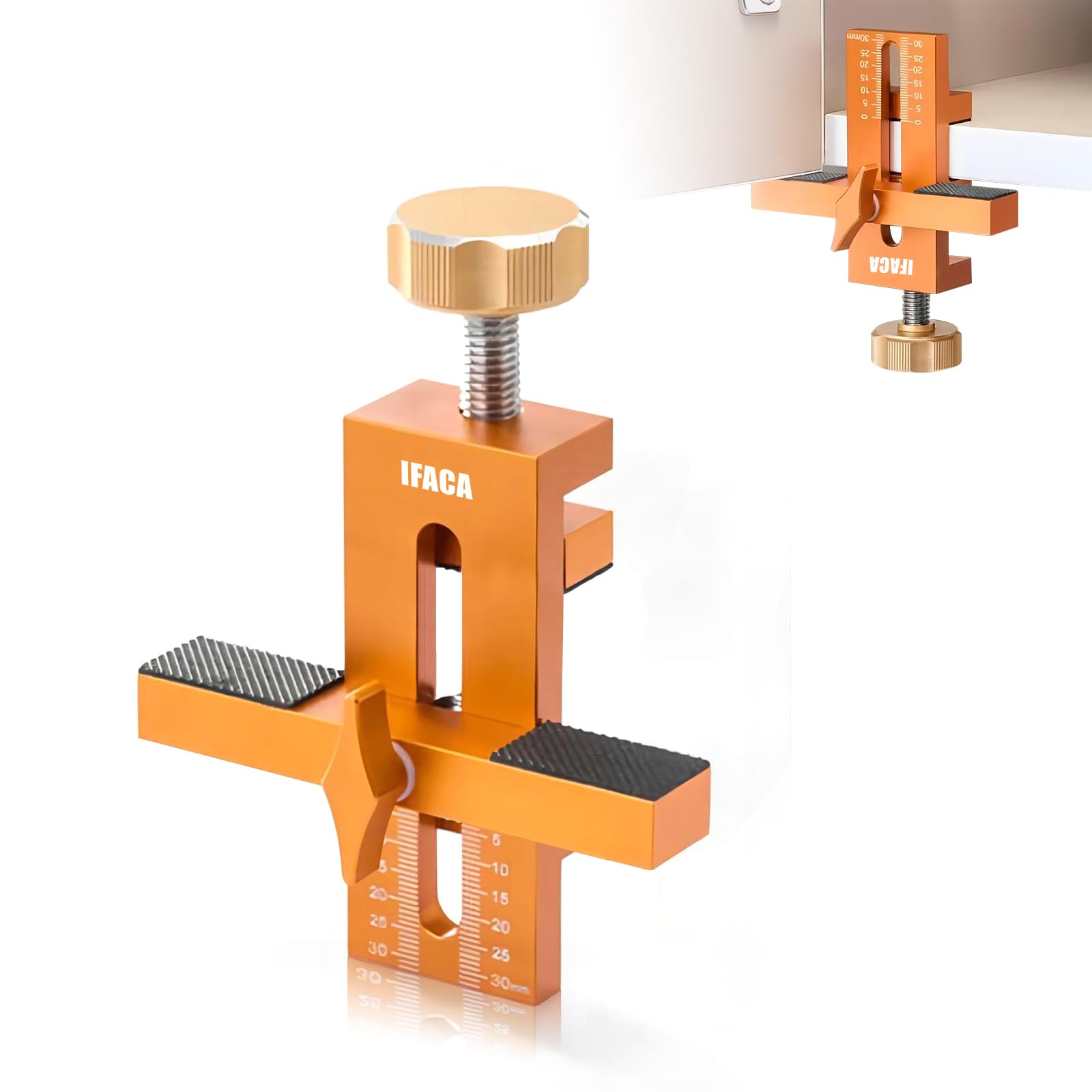 Cabinet Door Installation Positioner,Cabinet Door Positioning Tool,Mounting Jig for Installing Cabinet Doors,Adjustable Aluminium Alloy Versatile