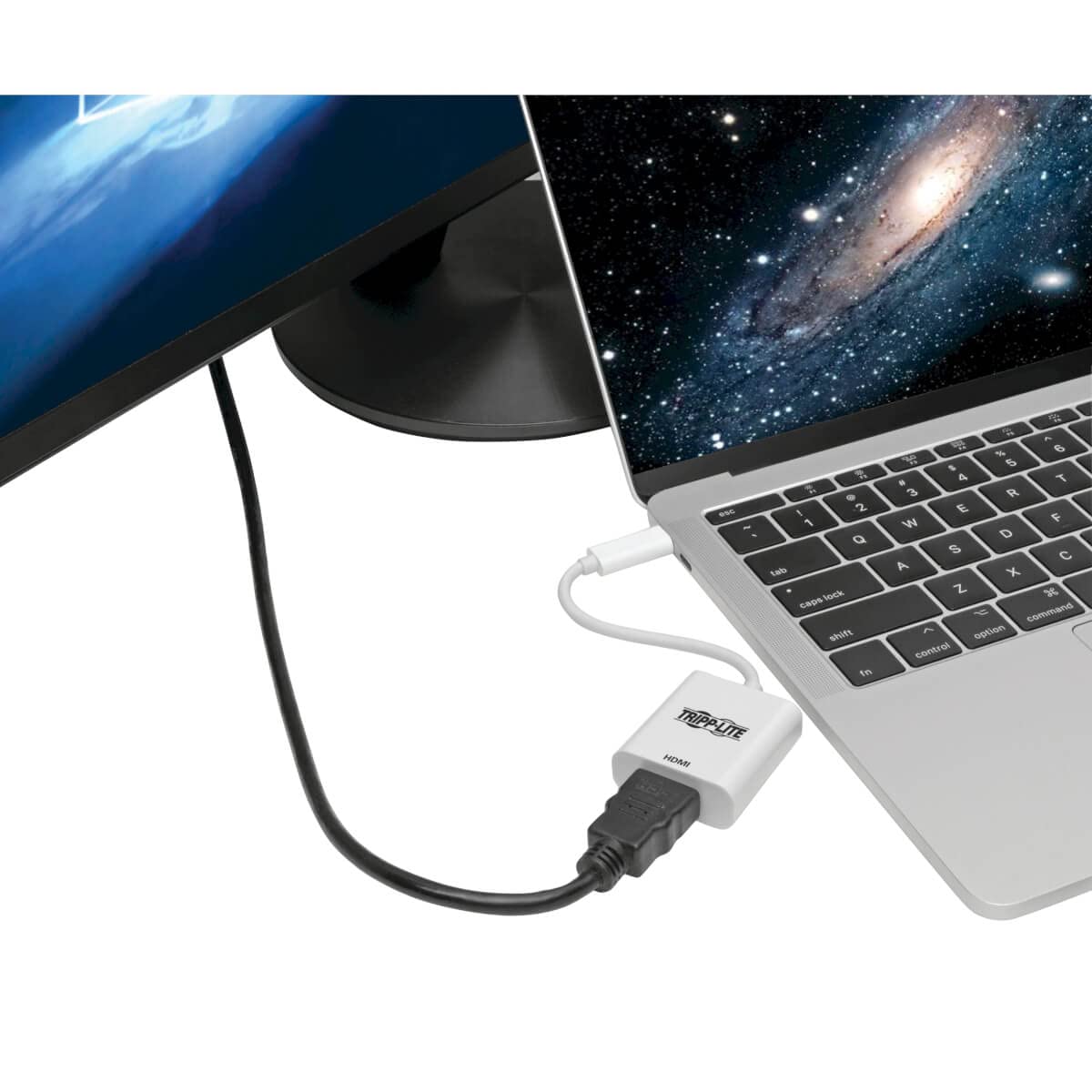 Eaton Adattatore da USB-C a HDMI (M/F) - 4K 60 Hz, HDCP 2.2, bianco
