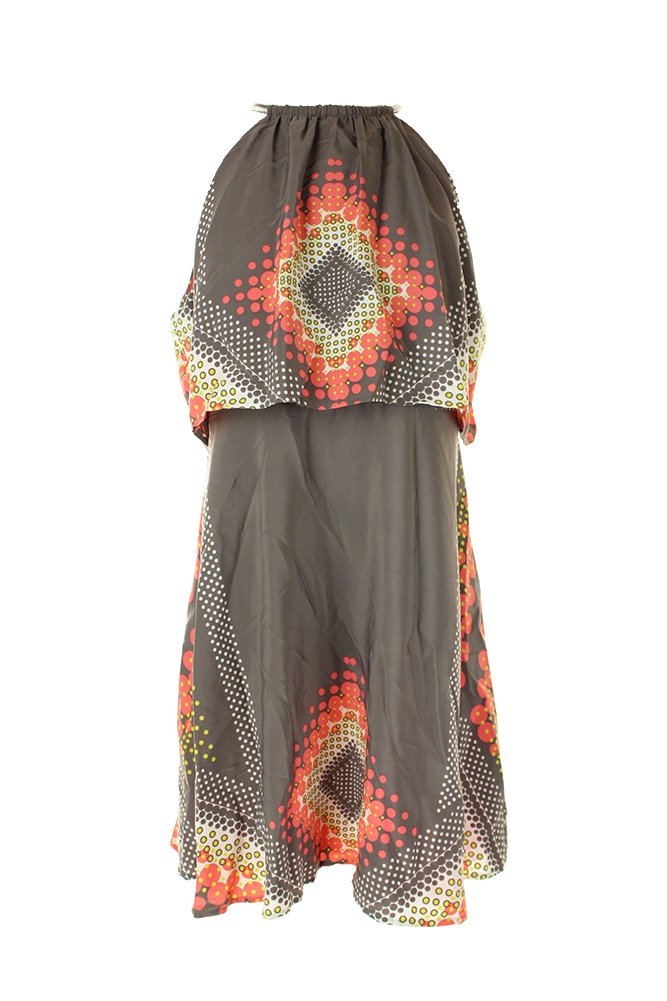 Jessica Simpson Women's Halter Popover Flared Dress