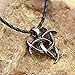 Viking Necklace Norse Amulet Pendant Leather Chain Necklace Celtic Pagan Viking Symbol Jewelry For Men Unisex VKXL59