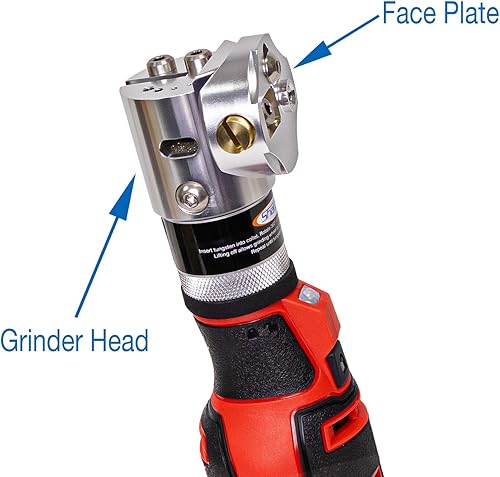 Vista 2 de Afilador Esmerilador Sharpie DXCL de Tungsteno Inalámbrico de Mano, Ajustable 15-45, Conos Rectificados con Diamante (Gris TungstenoGris Tungsteno)