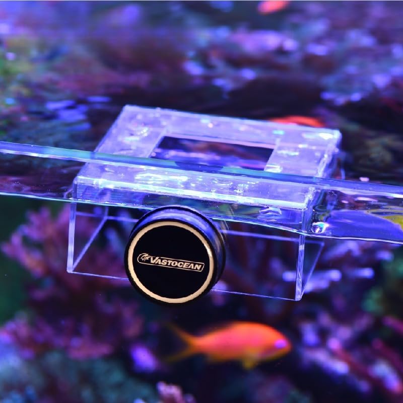 Strong Magnetic Acrylic Feeding Box Feeding Ring Aquarium Fish Food Fish Food Feeding Ring Feeding Ring (Orange)