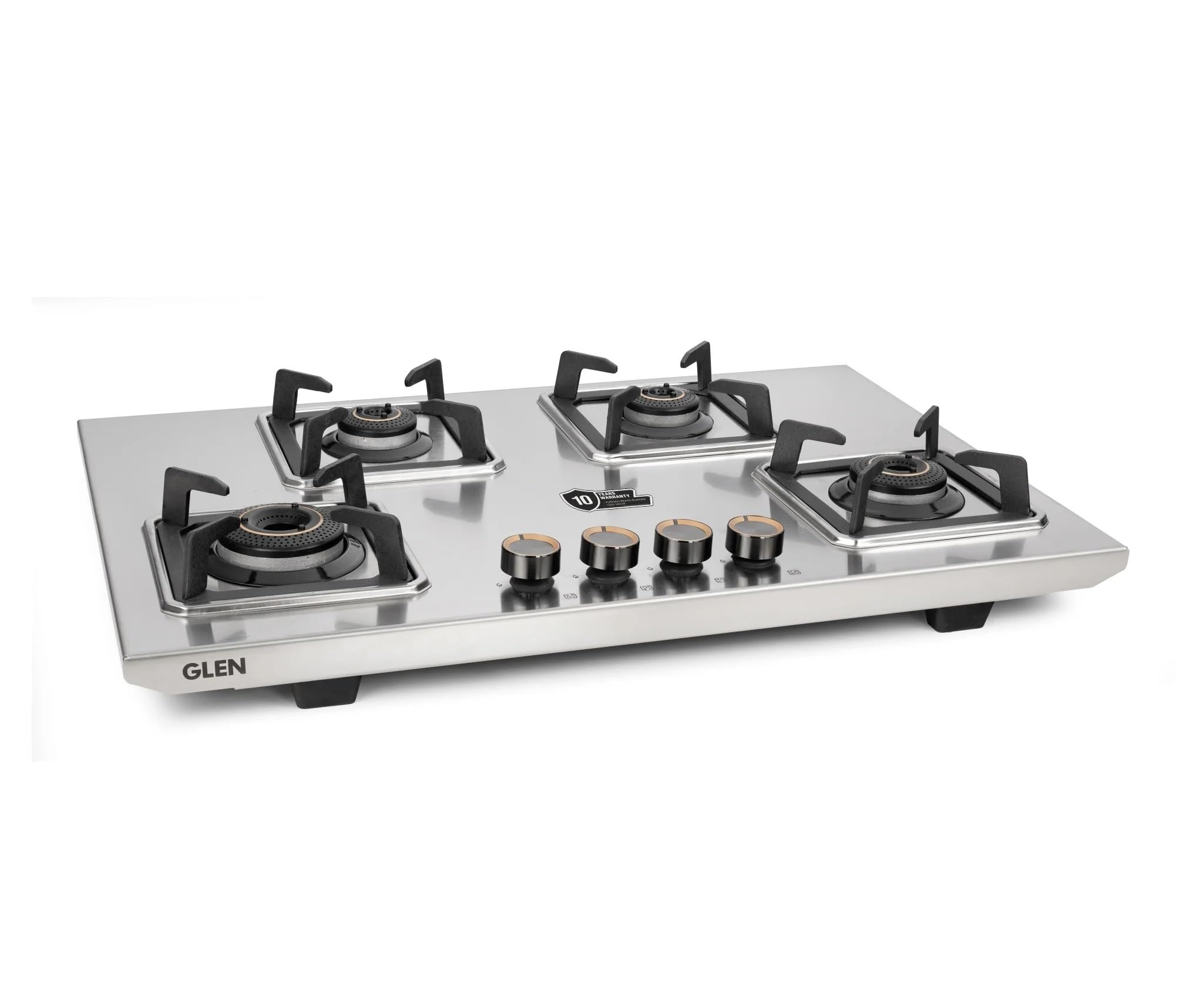 Glen 4 Burner Stainless Steel Gas Stove - 10 Year Warranty -1