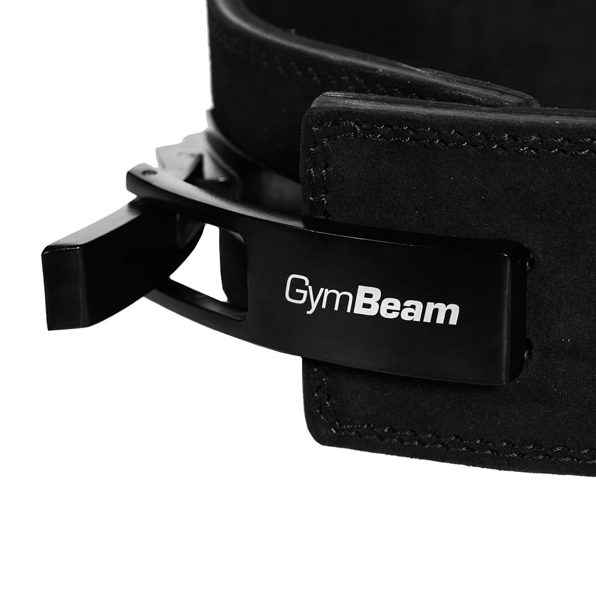 GymBeam Gürtel für Gewichtheber - Weightlifting Lever Belt aus 100% Leder, verstellbare Schnalle, für Powerlifting Krafttraining, ideal für Kniebeugen, Deadlifts, Bodybuilding, Crossfit