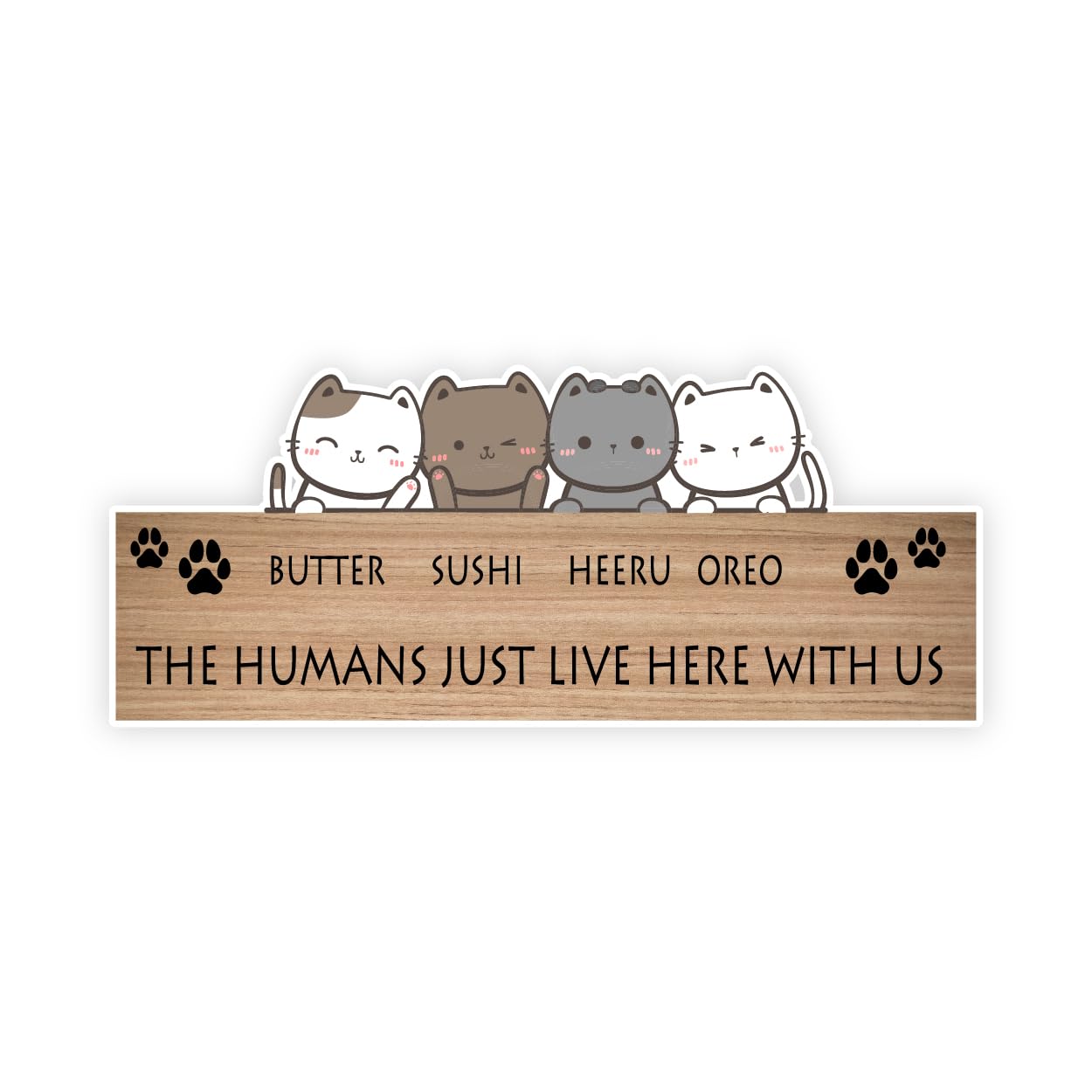 SIGNOOGLE® Pet Name Plate Humans Just Live Here with Us Paws Quotes for Home Acyrlic Customised Name Board (L x H 13 x 5.3 Inch) (B0CBRTZH2F) Amazon Price History, Amazon Price Tracker