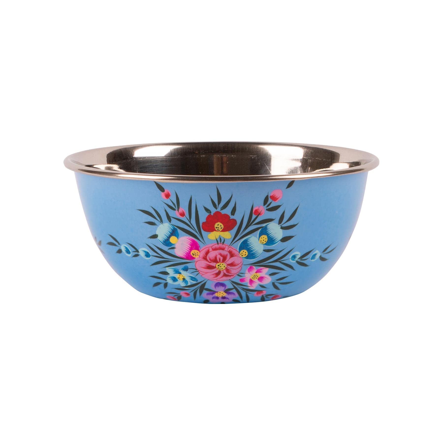 Billy Can Ocean Pansy 1X 18.5Cm Stainless Steel Camping Bowl - Reusable Picnic Party Pasta Food Dinner Serving Dinnerware Crockery Dishes - By Billycan