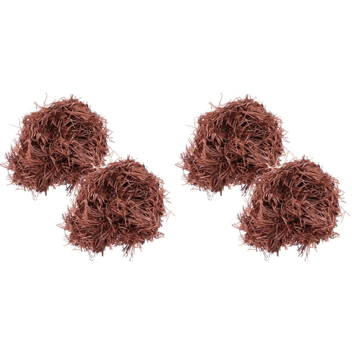 Carta sminuzzata per confezioni regalo, Carta velina glitterata triturata for riempire i regali di Pasqua, multicolore, 22x15 cm, confezione da 6(Coffee*2 Pieces,22 * 15Cm*3Pcs)