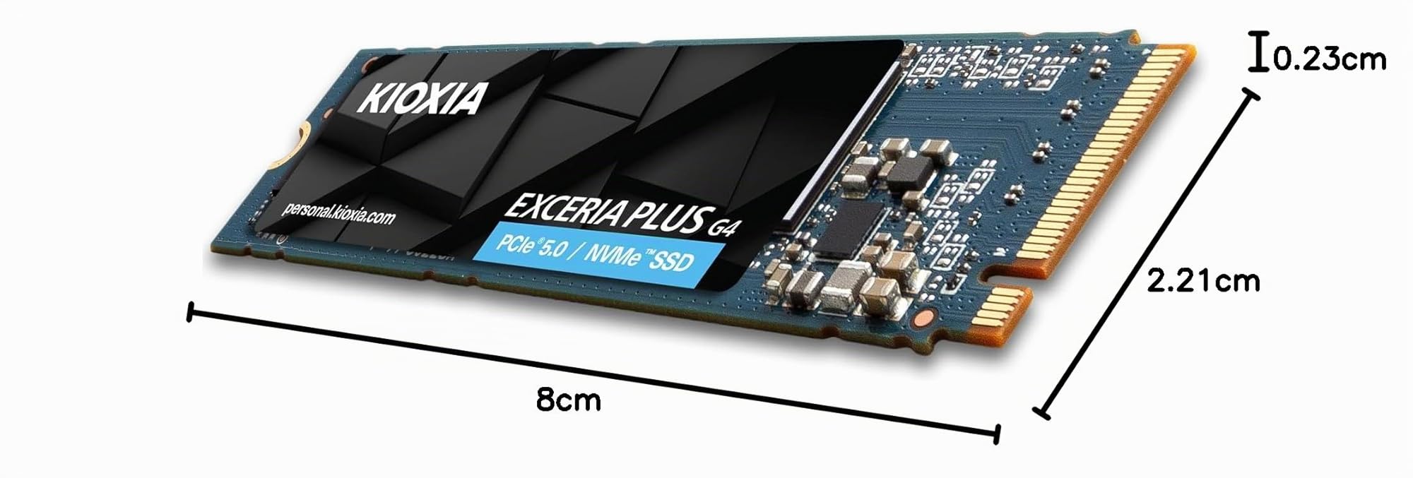 Kioxia Lvd10z001tg8 Drives Allo Stato Solido 1 Tb M.2 Pci Express 5.0 Nvme Bics Flash Tlc (kioxia Exceria Plus G4 Pcie 5.0 1tb)