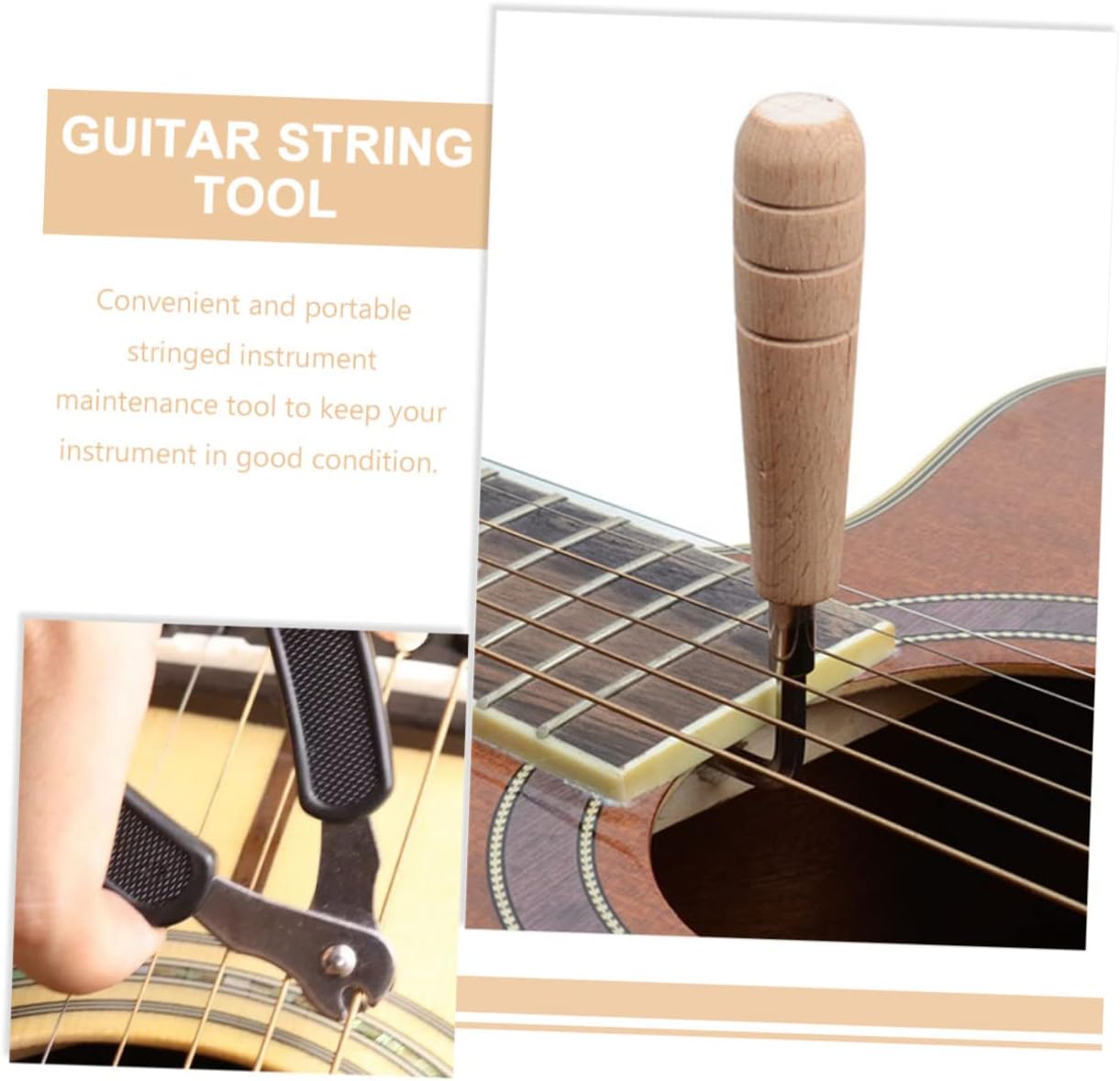 3-in-1 Guitar String Winder Cutter and Bridge Pin Puller Tool