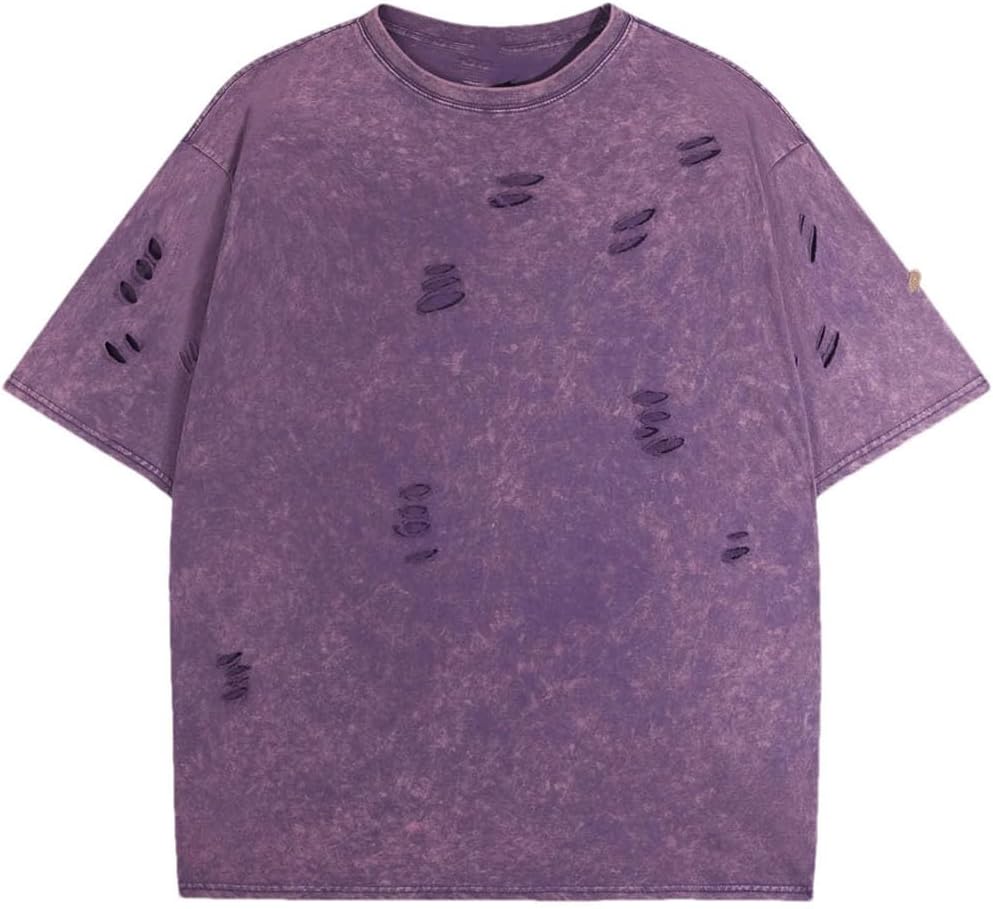 Women's Cotton Ripped Loose T-Shirt
