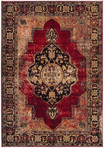 Tapete Oriental Vintage Safavieh 4 x 6 pies Rojo miniatura 2