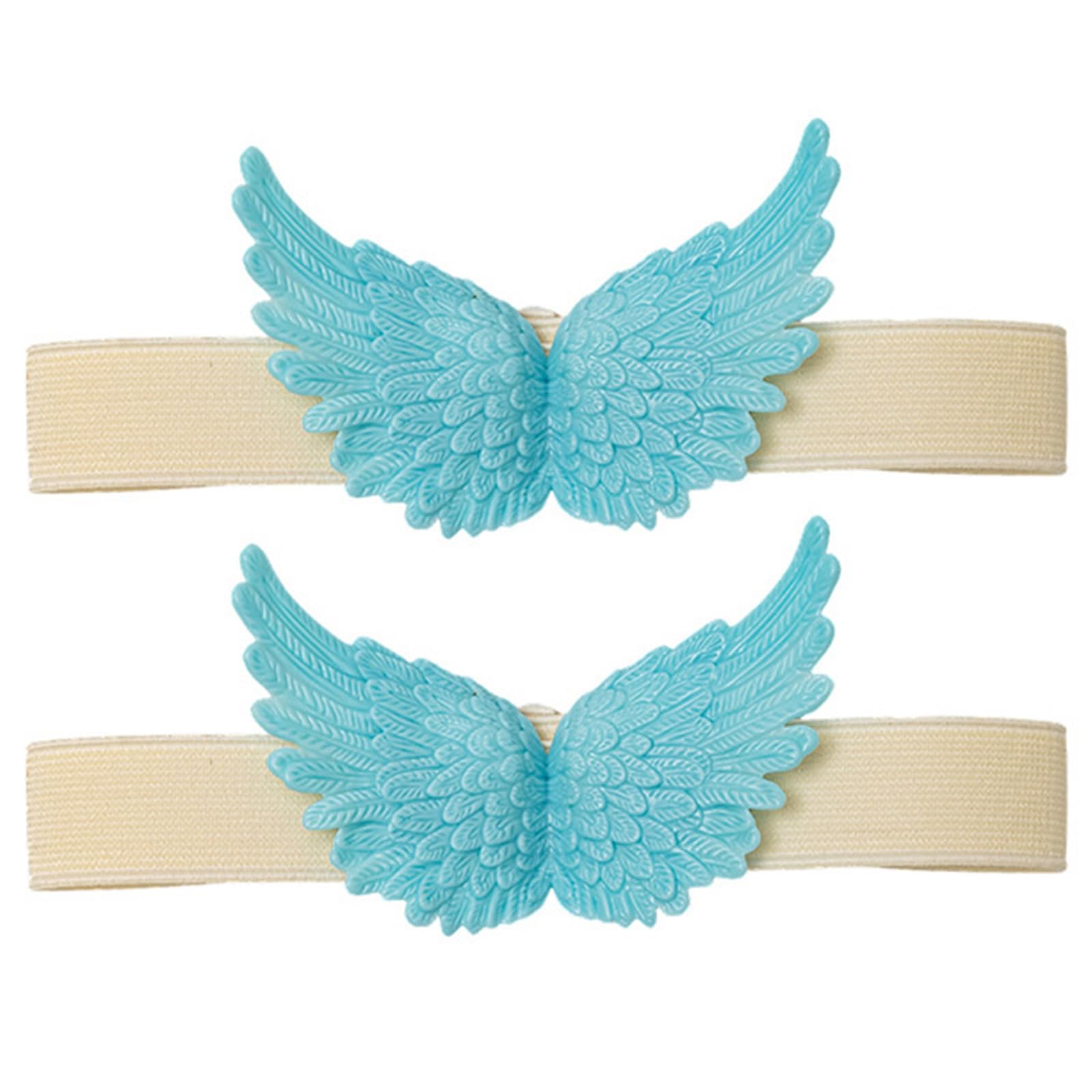 Msioytog Angelic Wing Curtain Tieback Straps Easy Installation Elastic Window Drapery Holder Tie Holdbacks for Home Styling Decors Decorative Curtain Holders Elastic Straps