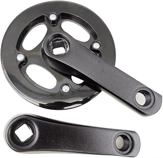 Juego de bielas de aleación de aluminio para bicicleta infantil, plato 25T 28T 32T, 92 mm, 102 mm, 114 mm, 127 mm, eje cuadrado para bicicleta infantil y scooter (25T 92 mm)