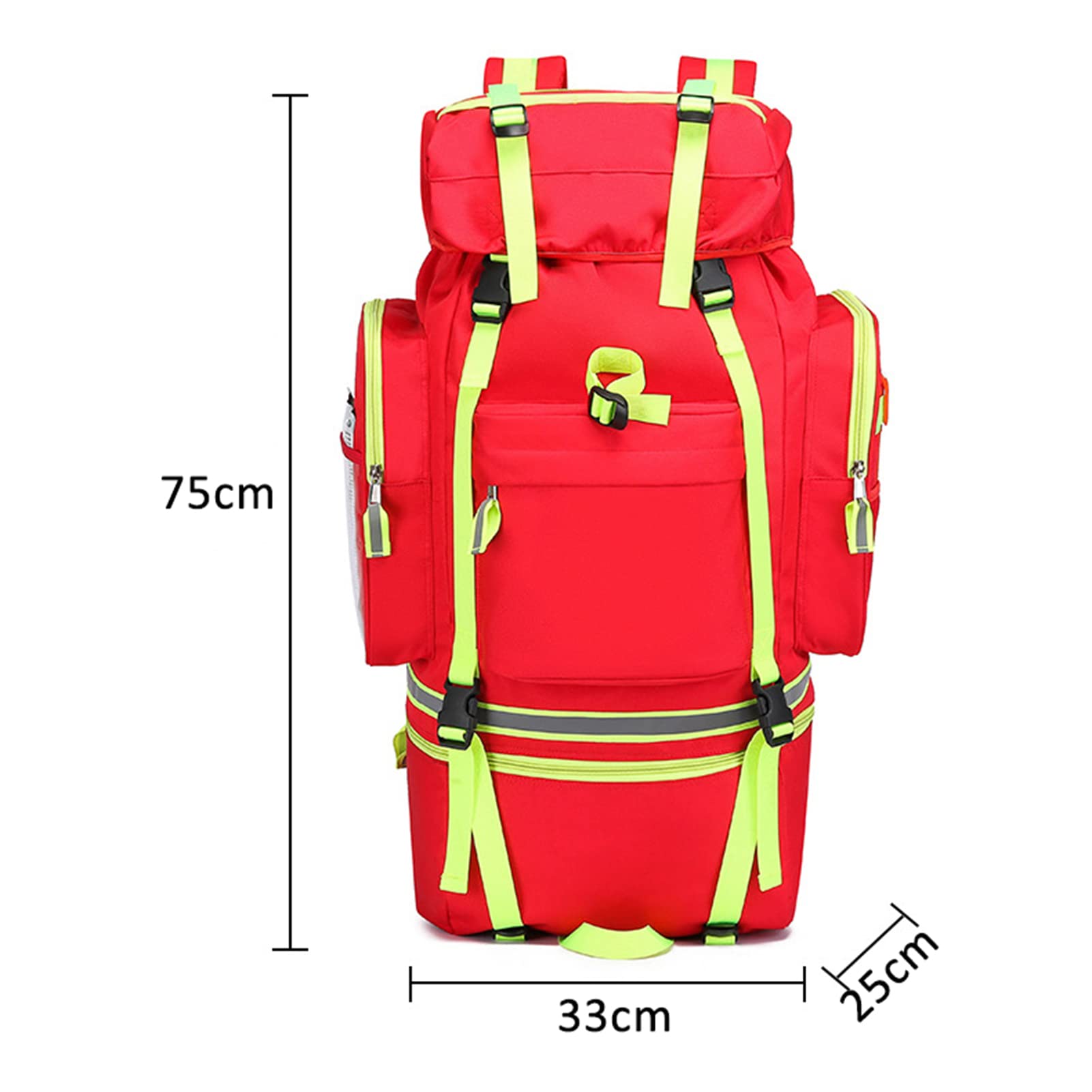 First Responder Bag Trauma-Rucksack leer, EMS/EMT Erste-Hilfe-Tasche, wasserdicht, mit Mehreren Taschen für Prepper, Profis und Naturliebhaber