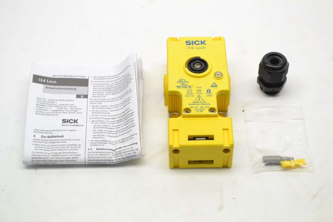 SICK I14M0213 SAFETY LOCKING INTERLOCK SWITCH I14 LOCK 24VDC 240VDC B357982