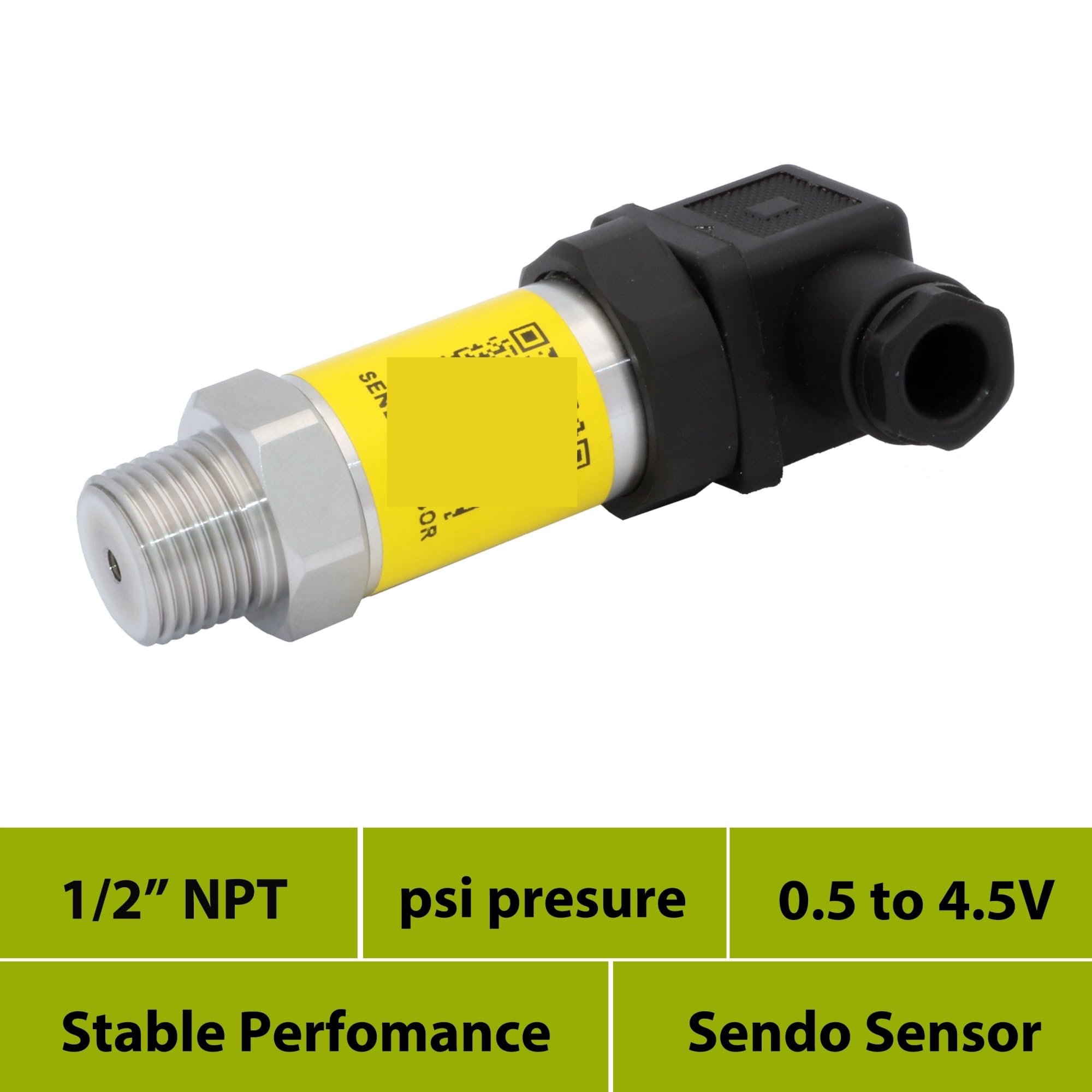4to20ma 0 20 mA .5 4,5 V 10 V transmiter ciśnieniowy 1/2" NPT 6000 psi 150psig 3000 gauge stal nierdzewna 316L membrana