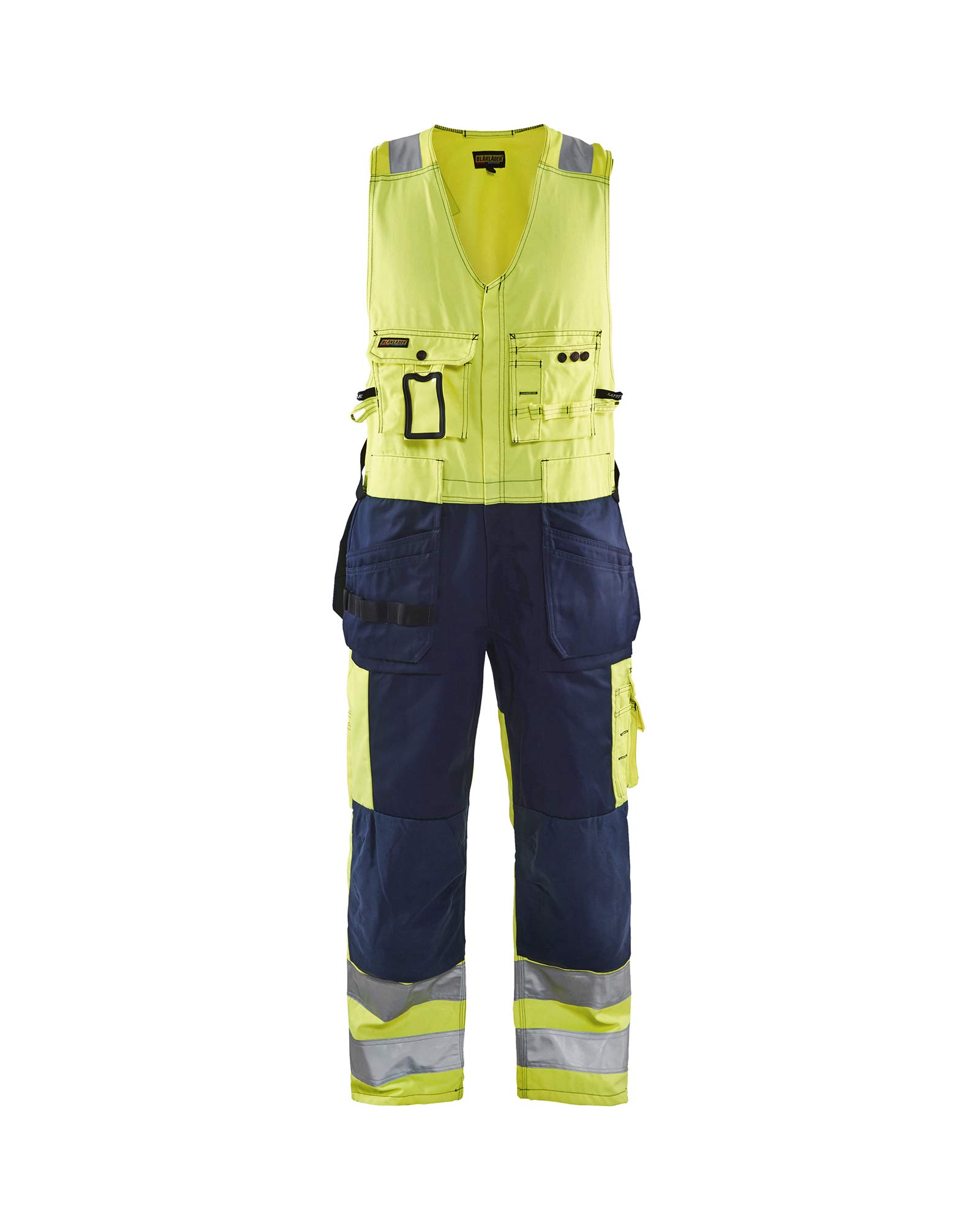 Blakläder 265318043389 C58 High Vis traje sin mangas talla C58 amarillo/Marino Azul