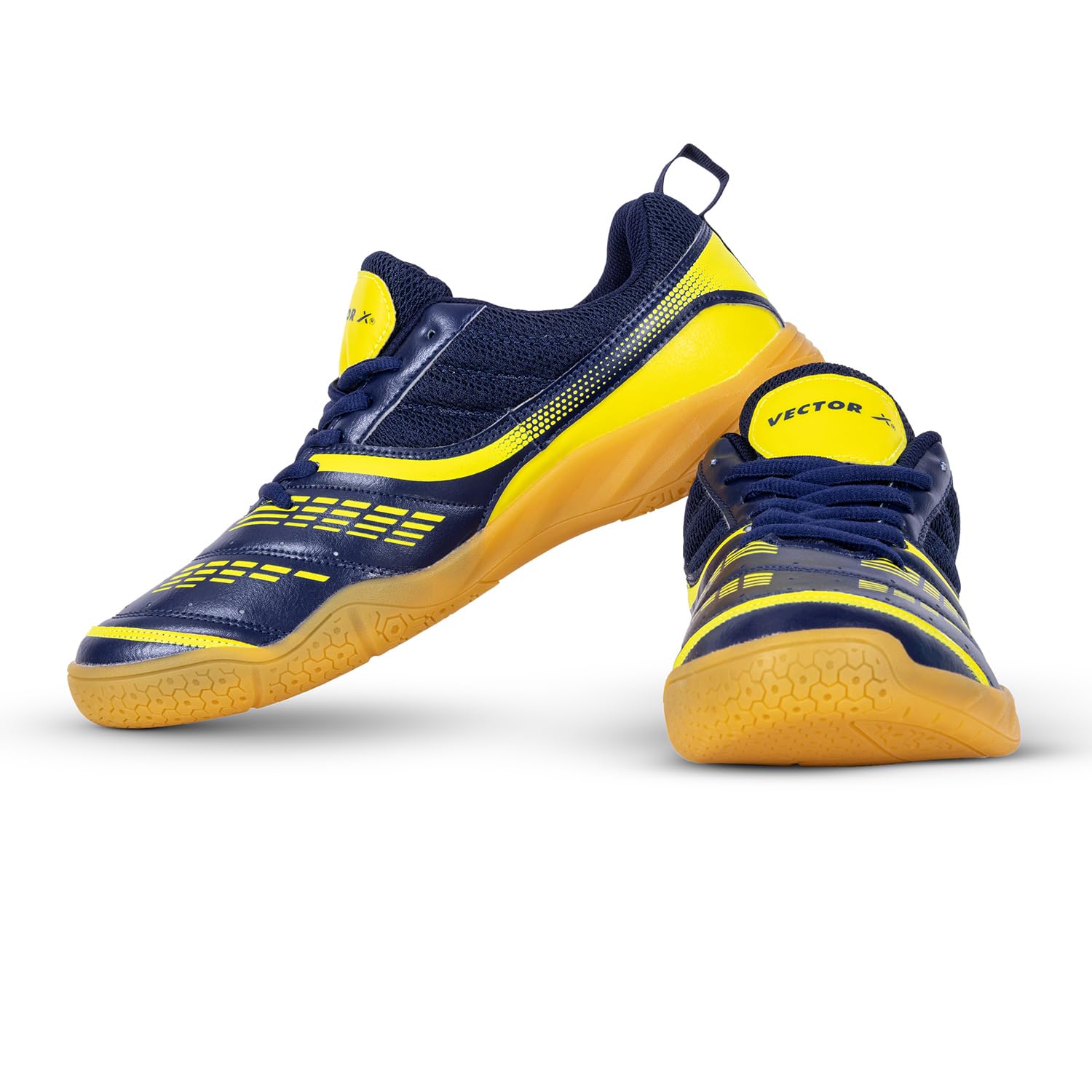 Vector X Ranger Badminton/Court Shoes Plus Non Marking Crepe Rubber Outsole, Lightweight & Comfort Shoe Best for Squash, Table Tennis,Volleyball, Basketball & Indoor Sports
