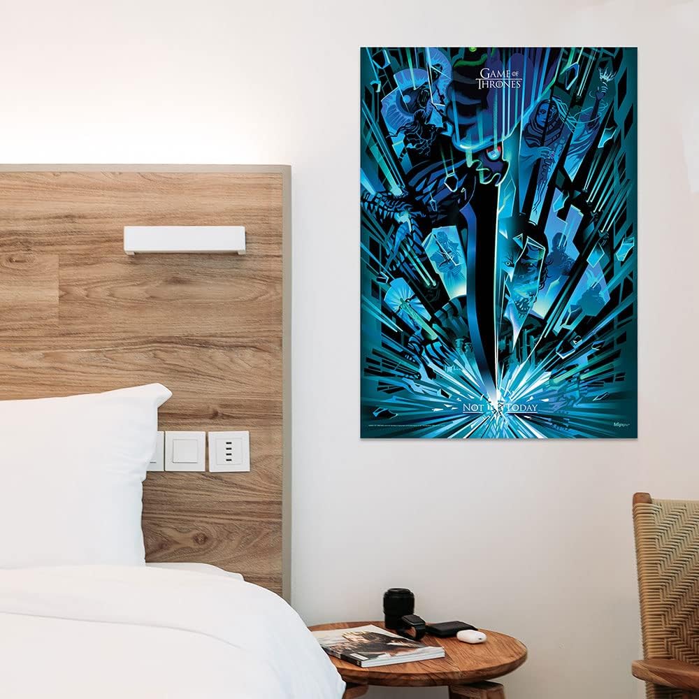 MIGHTYPRINT Game of Thrones – Not Today – Durable 17” x 24 Wall Art – NOT Made of Paper – Officially Licensed Collectible MP17240761