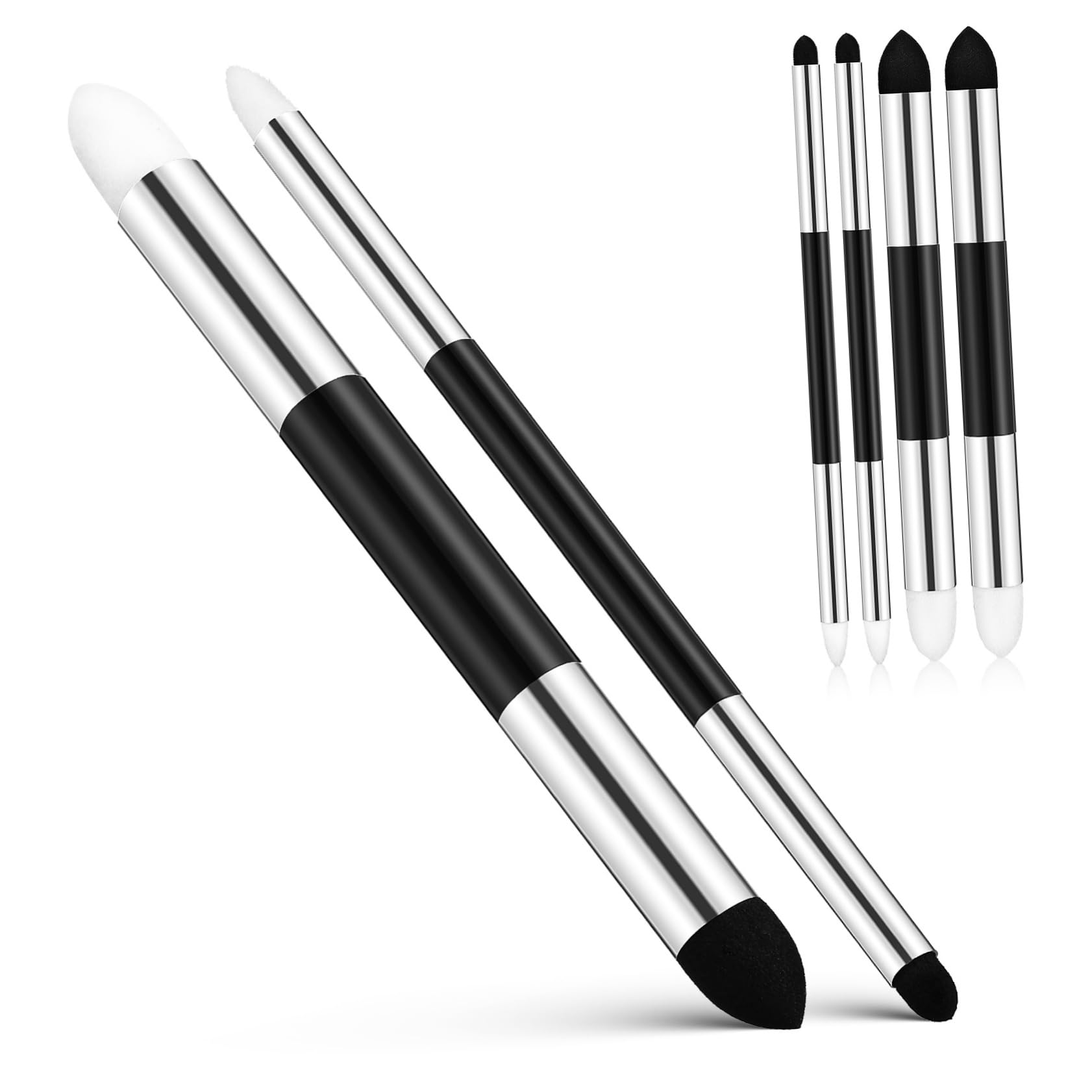 KALLORY Eraser Pen Set 6 Pcs Blending Sponge Pen Shading Brushes Shaped Sponges Sponge Paint Brush Drawing Art Blenders Sponge for Painting