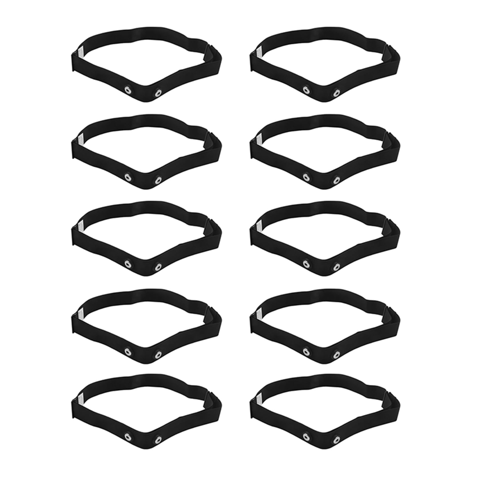 10X Sangle de Ceinture Pectorale pour pour Moniteur de FréQuence Cardiaque Sans de Sport, Noir