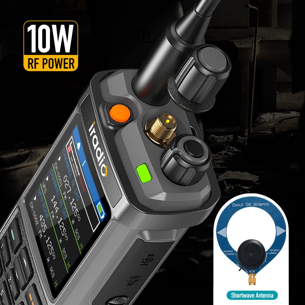 Amazon.com: Iradio UV-98PLUS 6 Bands Walkie Talkie 10W High Power