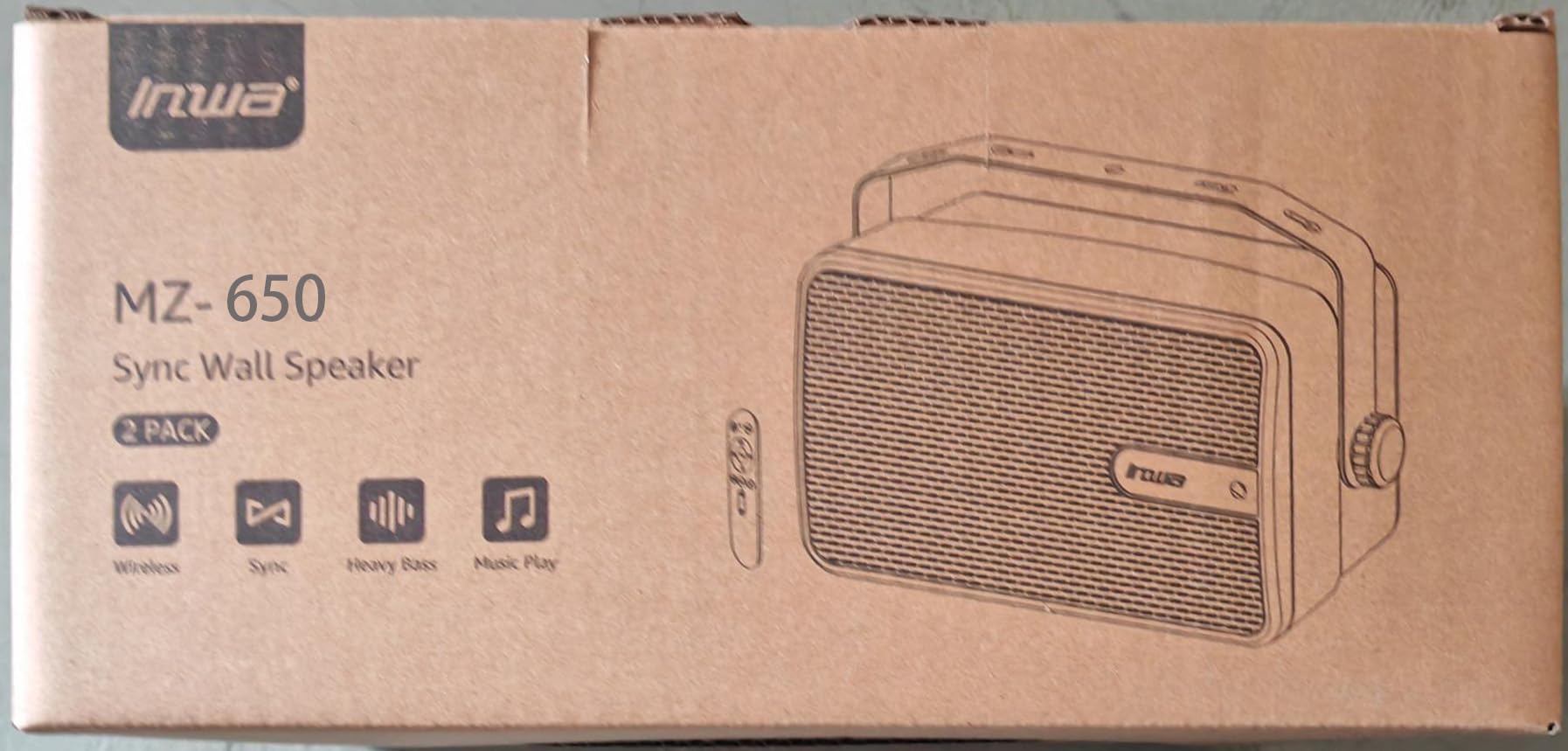 Inwa Bluetooth Lautsprecher 200W Spitzenleistung wasserdicht Stereo Sound Set Paar MZ650
