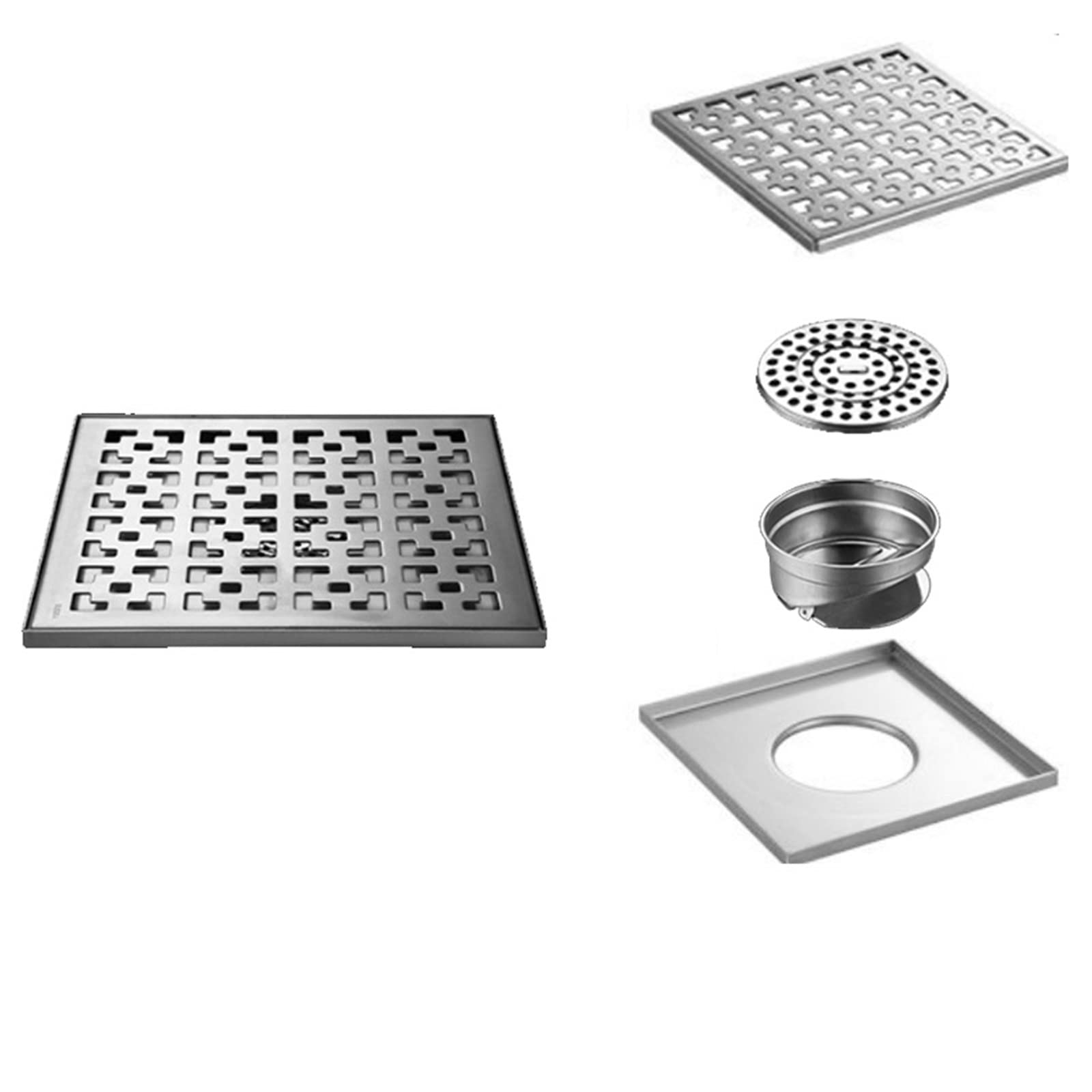 Buy ZLASS Drain Filter Afvoerputje 30 * 30Cm Vierkante Antigeur Bad