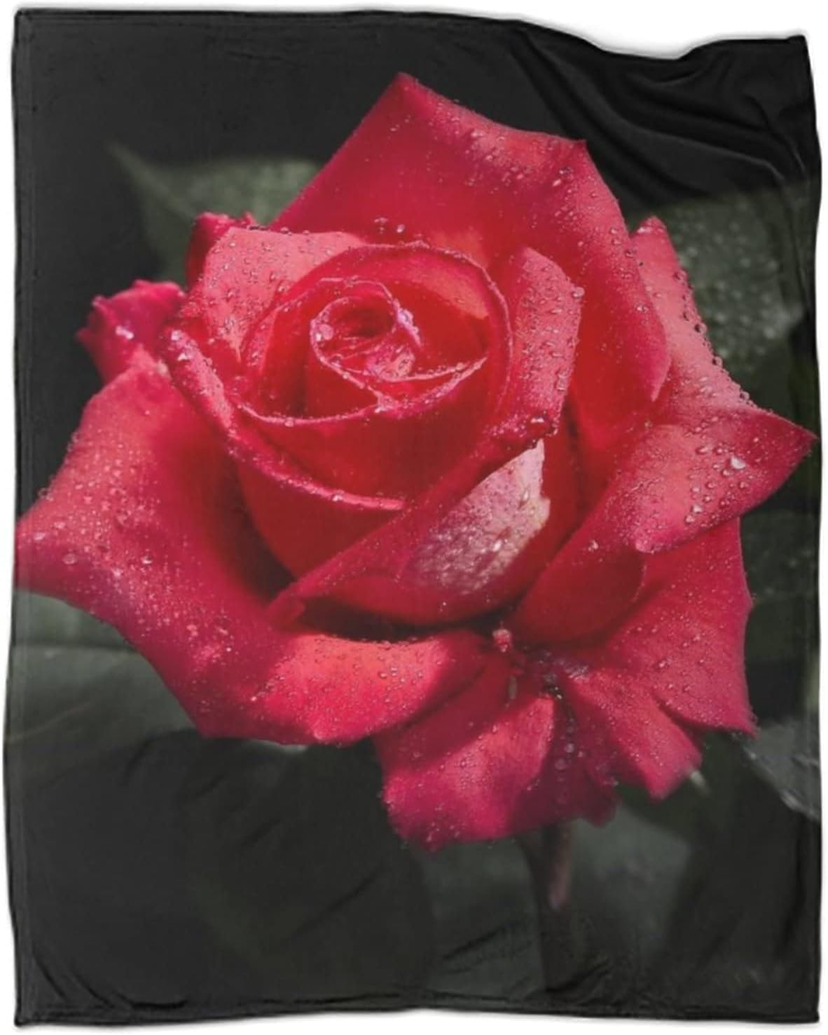 Couverture Polaire 180 x 220 cm Fleurs, Plaid Polaire Rose Couverture 3D Imprimée Flanelle Blanket Literie 2 Personnes, Couvertures Doux et Chaude pour Canape Lit D695