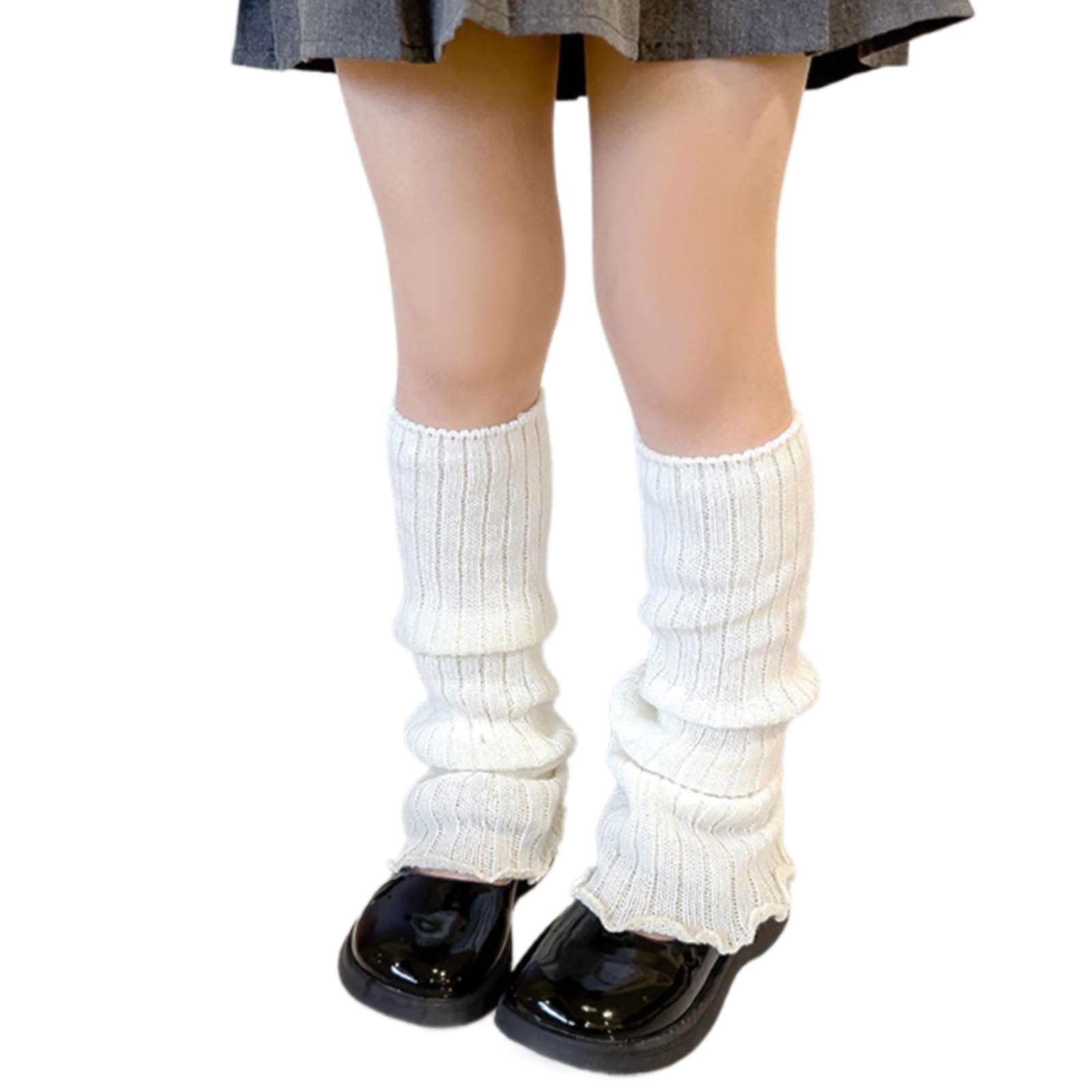 Calze Alte Calze Di Vitello Per Ragazze Adolescenti Lungo Gamba Copre Lunghe Calze Alte Bambino Studente Caviglia Heap Sock Bambini