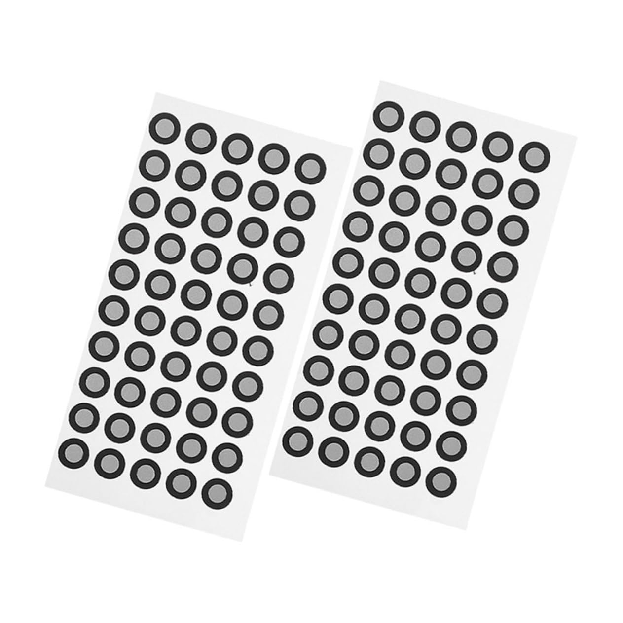 TOPBATHY 2 Sheets 3d Scanner Reflective Marker Dots 6mm High Reflection Tear-resistant Film for Precise 3d Scanning Reference Points 50 Markers Per Sheet